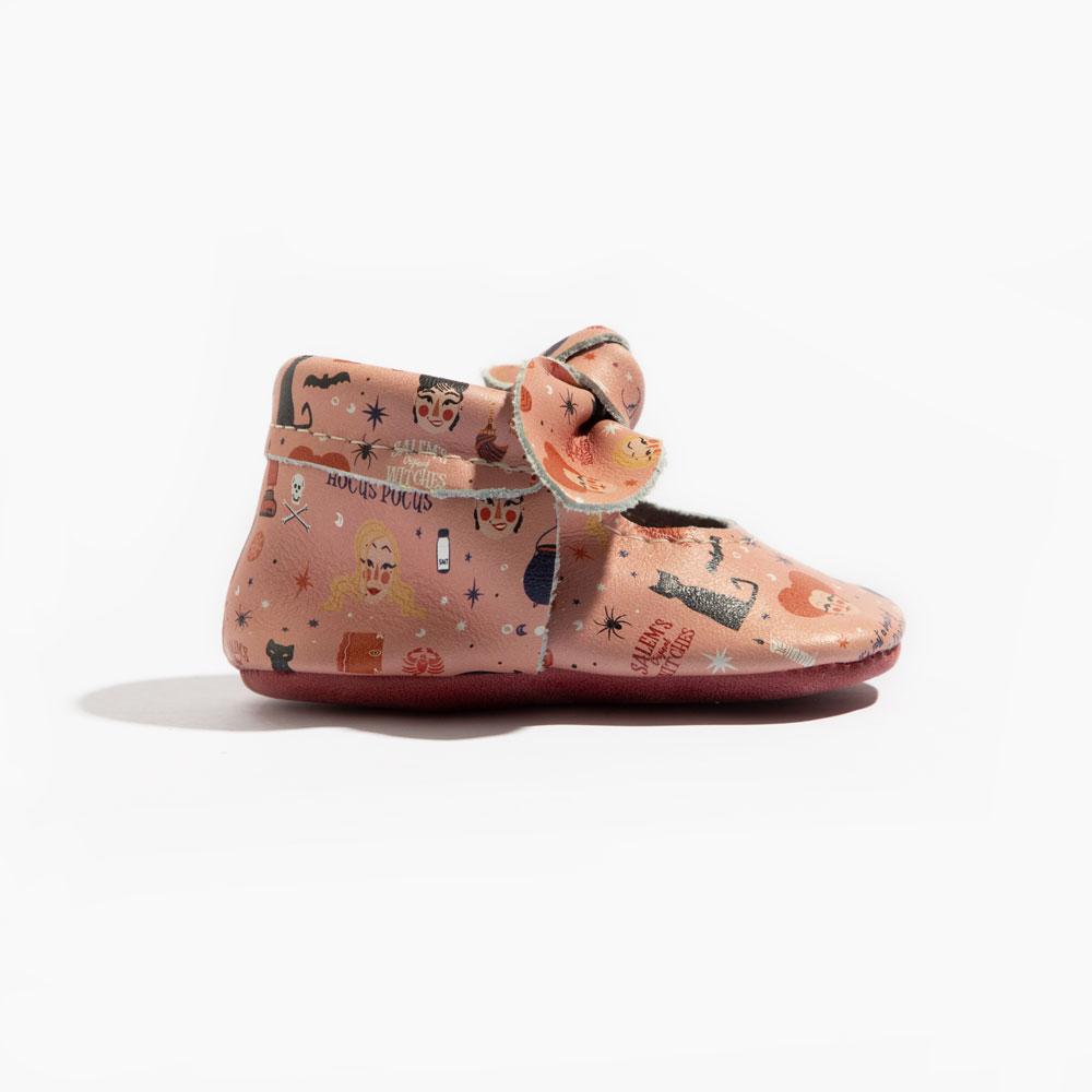 Hocus Pocus Knotted Bow Baby Shoe