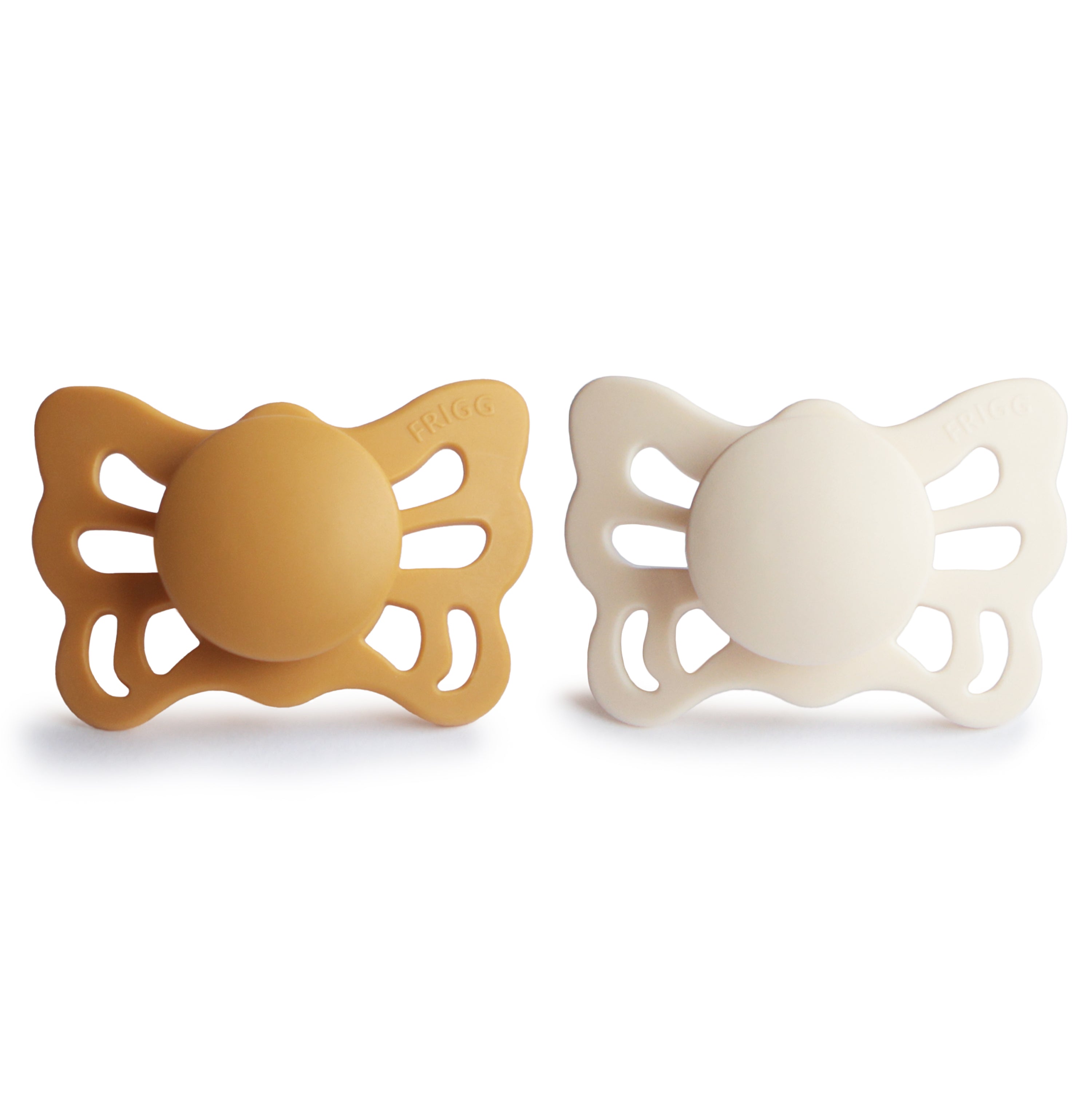 FRIGG Butterfly Anatomical Silicone Pacifier 2-Pack (0-6 Months) FRIGG PACIFIERS Mushie   