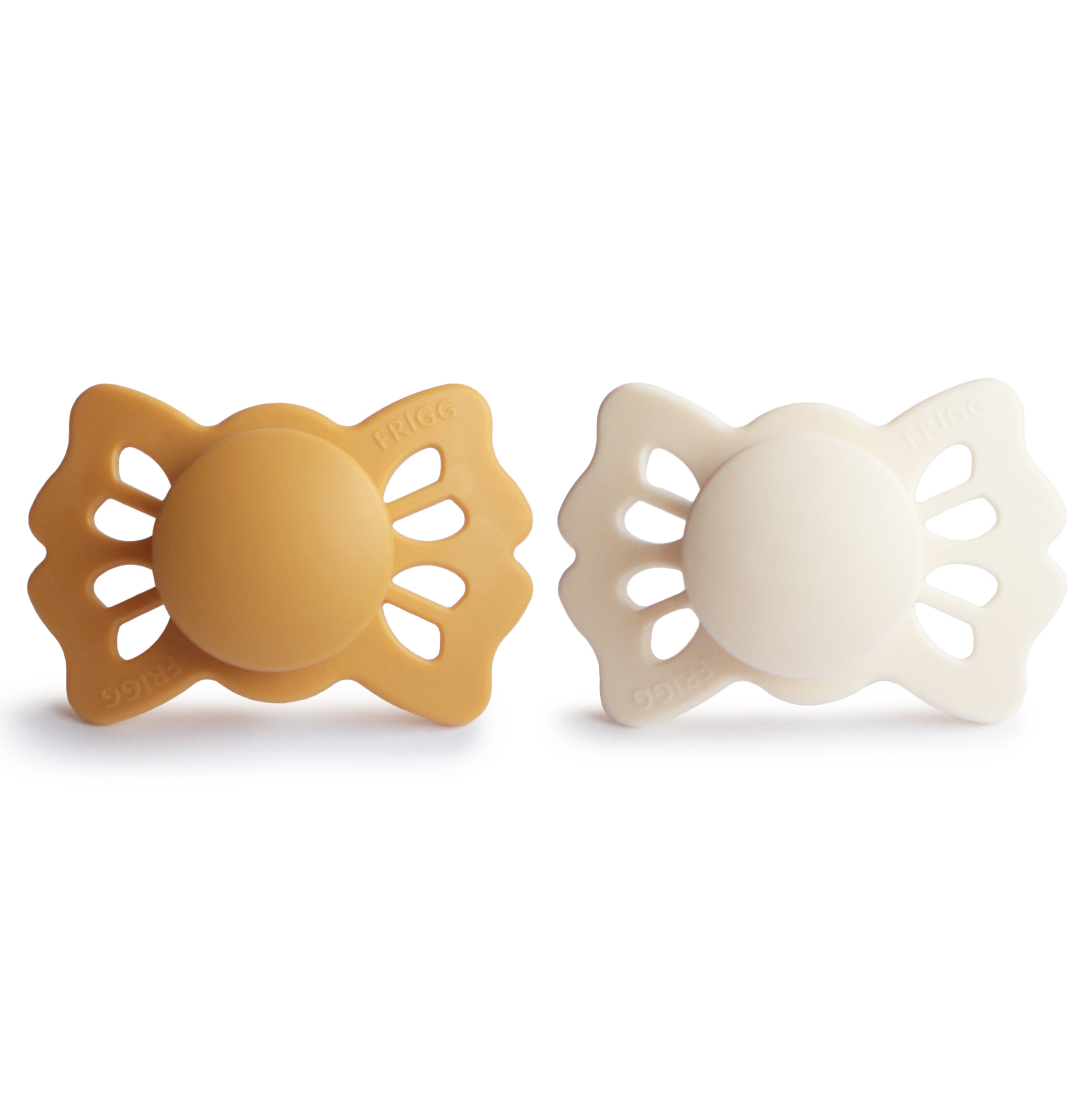 FRIGG Lucky Symmetrical Silicone Pacifier 2-Pack (0-6 Months) FRIGG PACIFIERS Mushie   