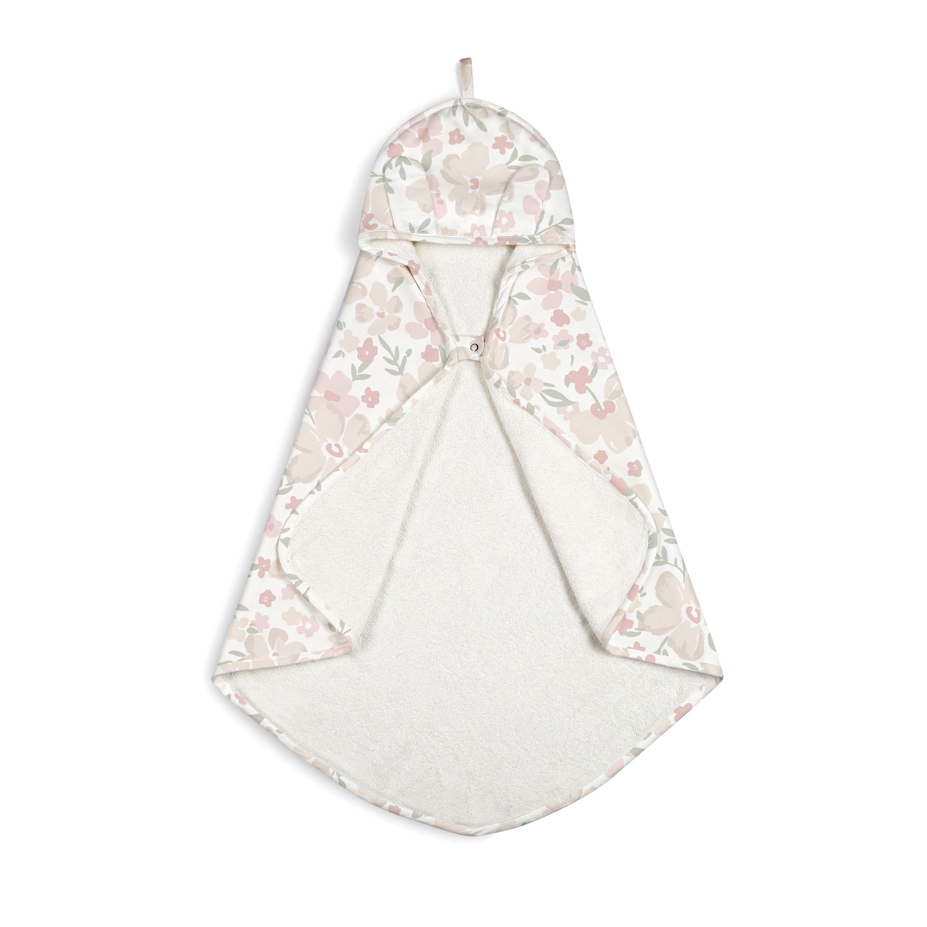 Organic Baby Towel - Blossom Hooded Towel Makemake Organics   