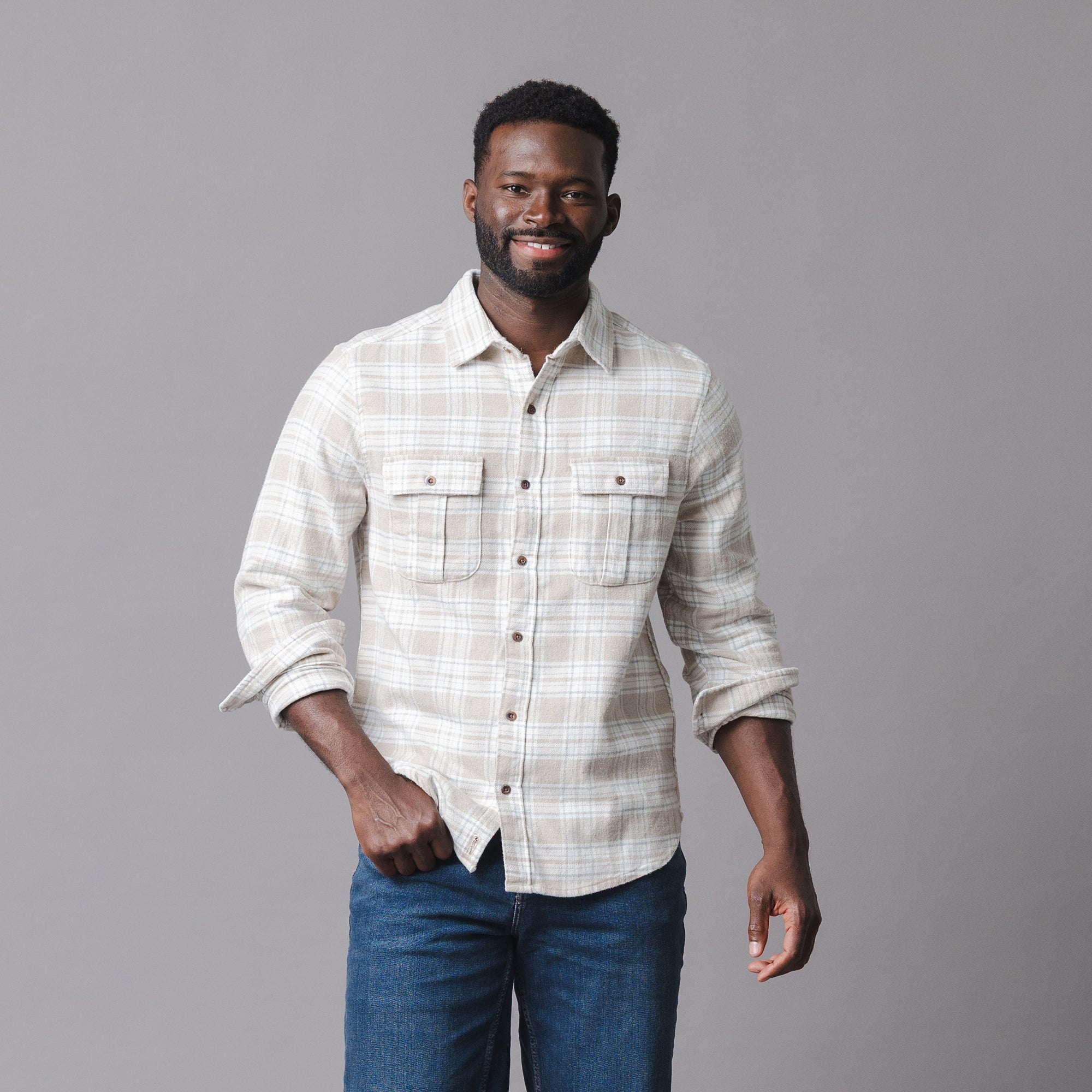 Organic Flannel Double Pocket Shirt