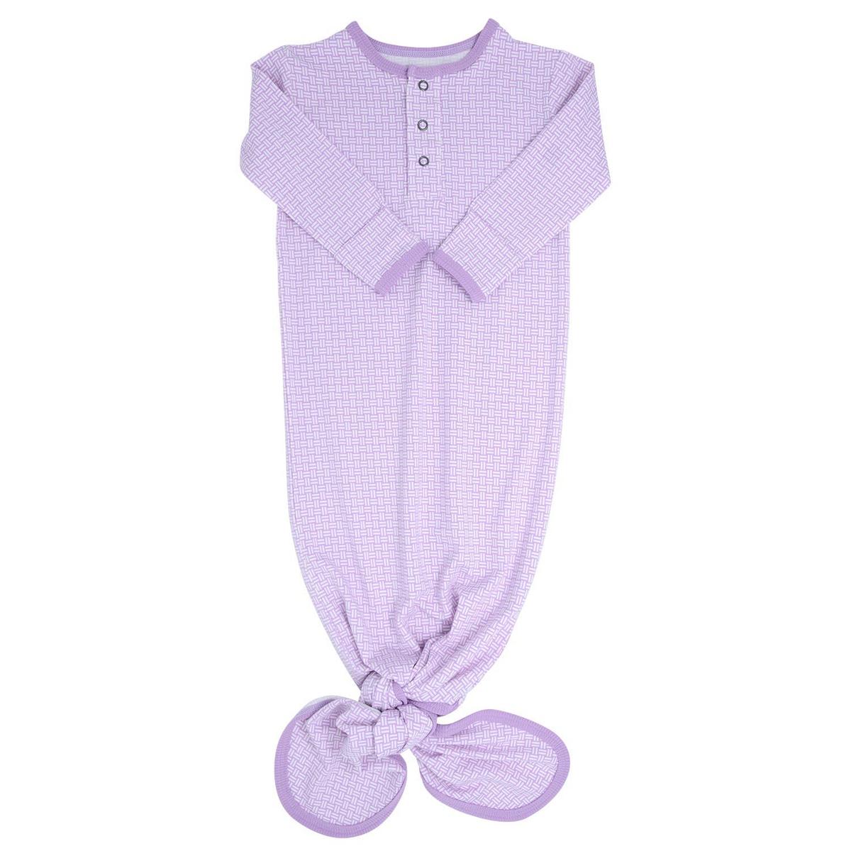 Knotted Gown - Purple Basketweave