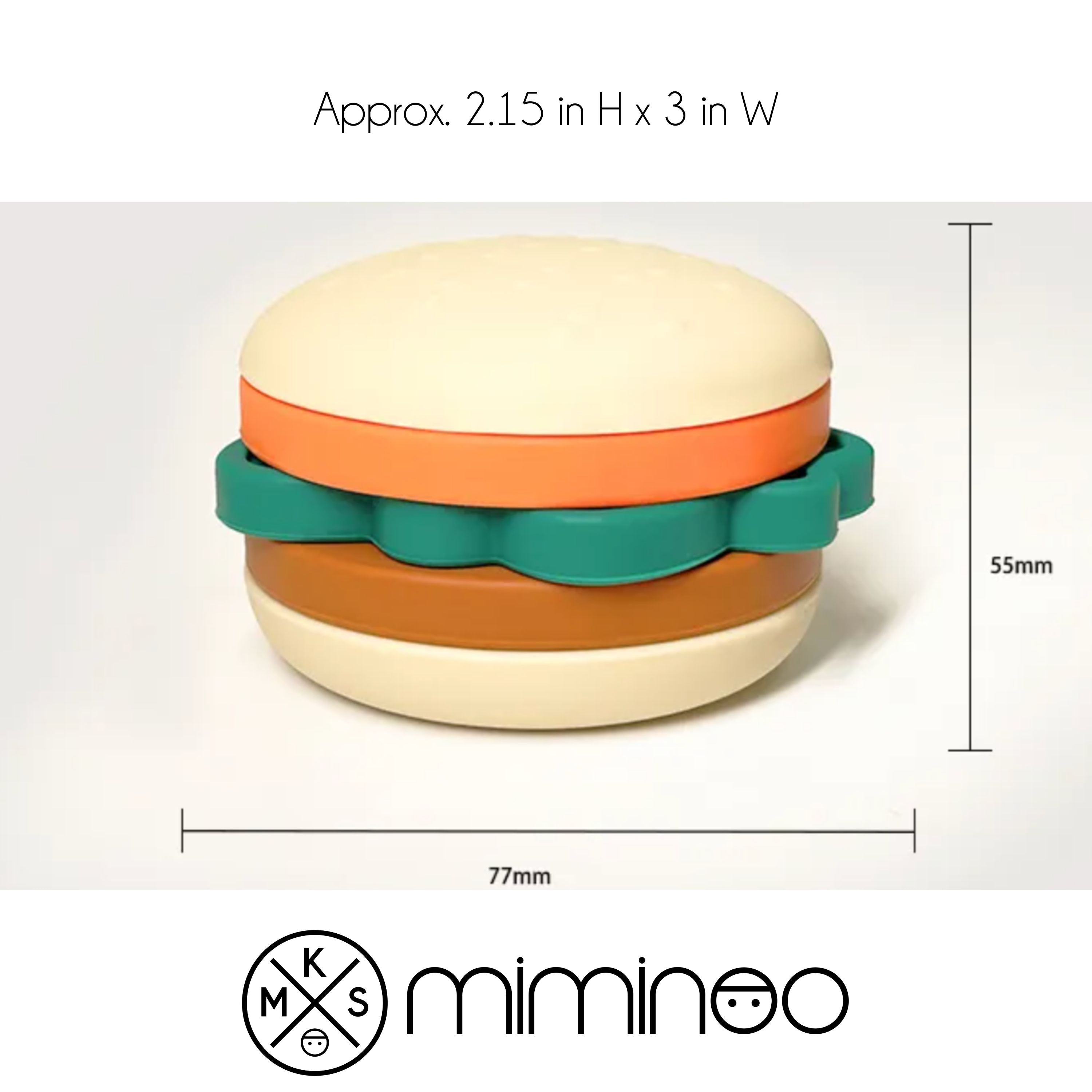 Silicone Hamburger Stacker STACKER TOY MKS Miminoo   