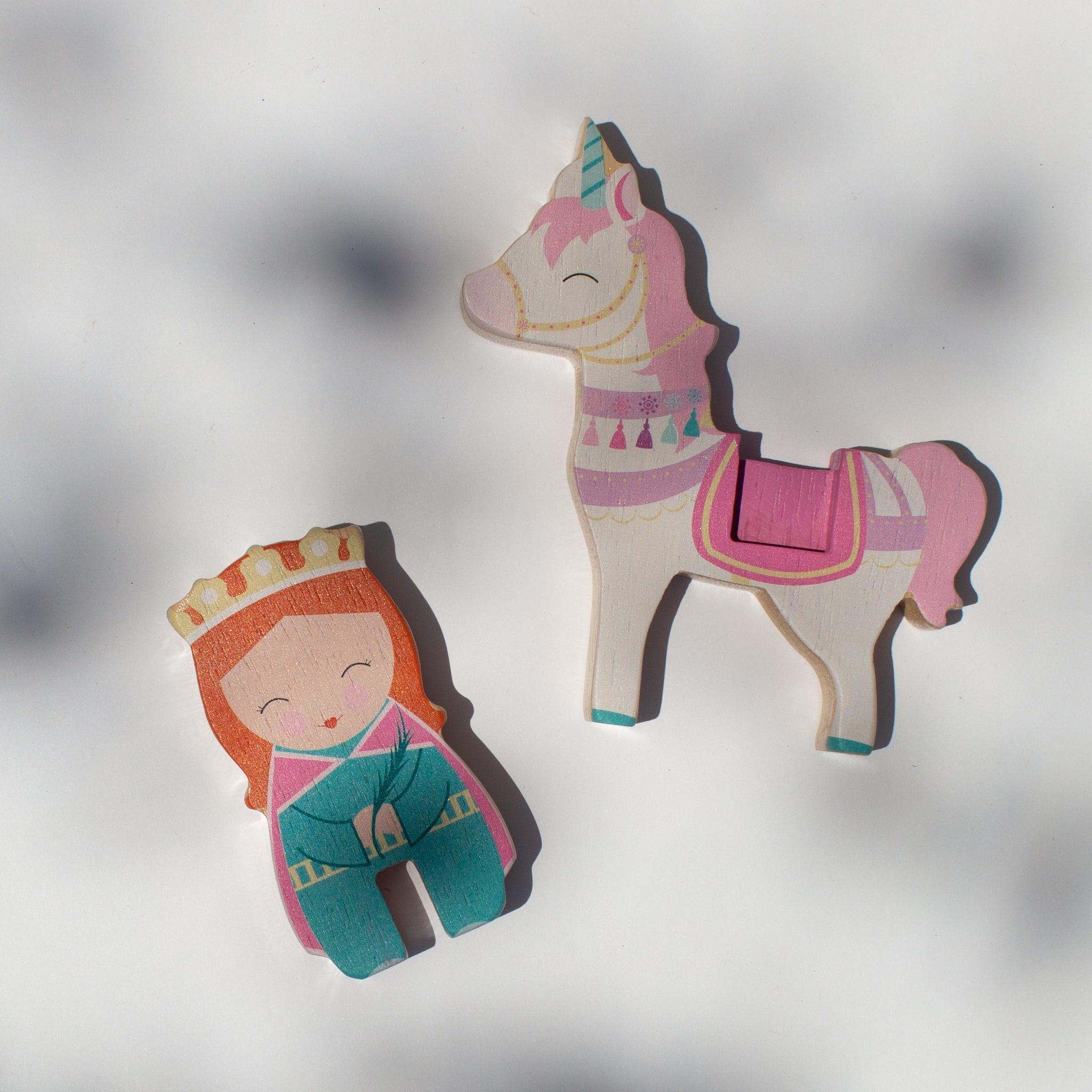 St. Justina of Padua & Unicorn Wooden Set