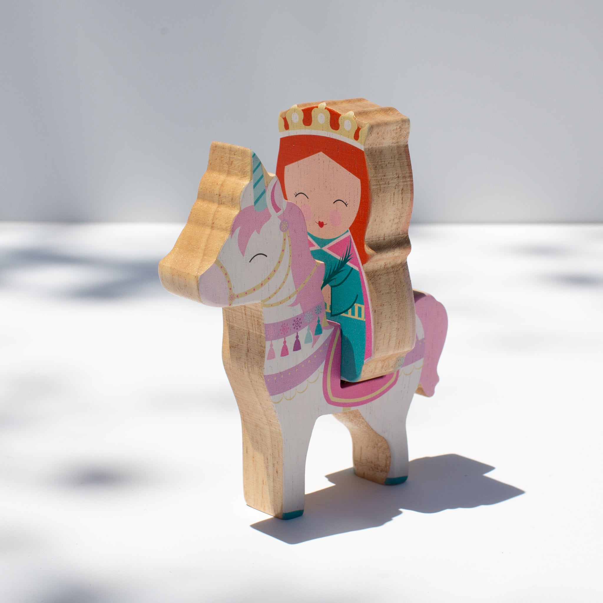 St. Justina of Padua & Unicorn Wooden Set