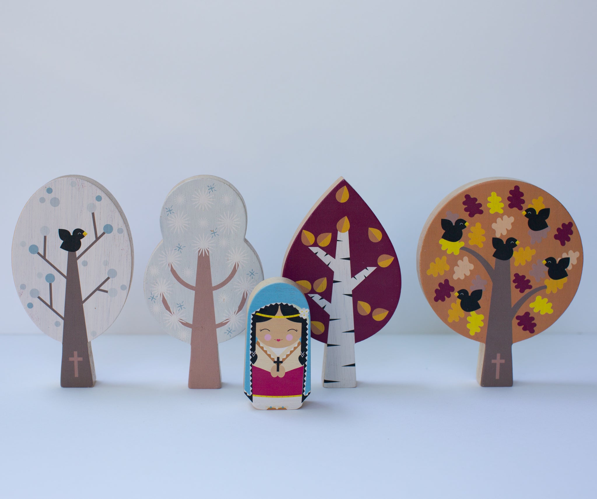 St. Kateri's Forest Wooden Seasons Set