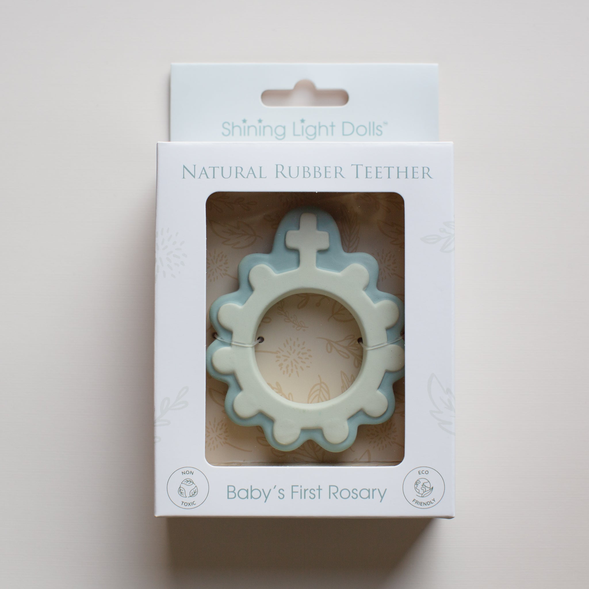 Baby's First Rosary Natural Rubber Teether