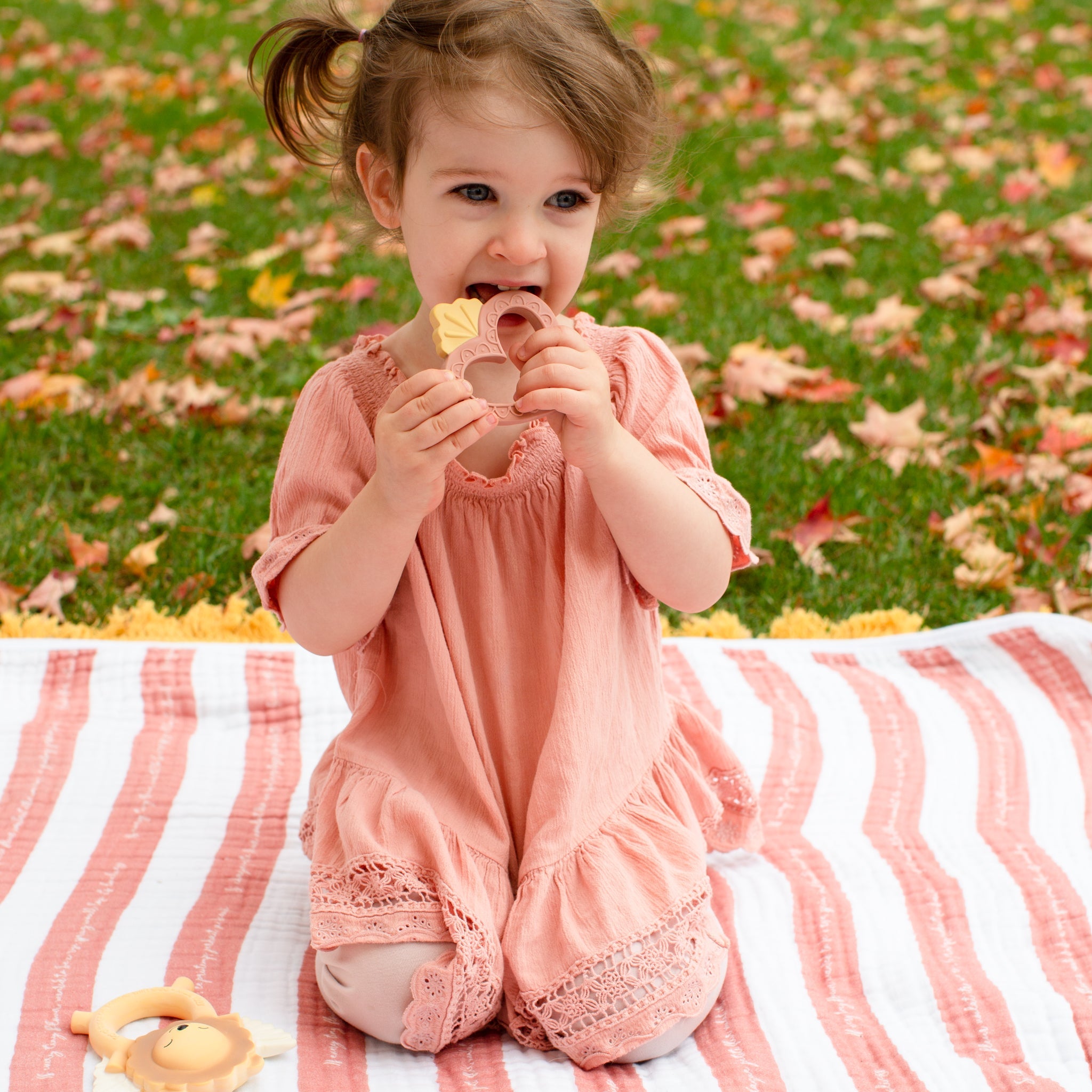 Sacred Heart Natural Rubber Teether