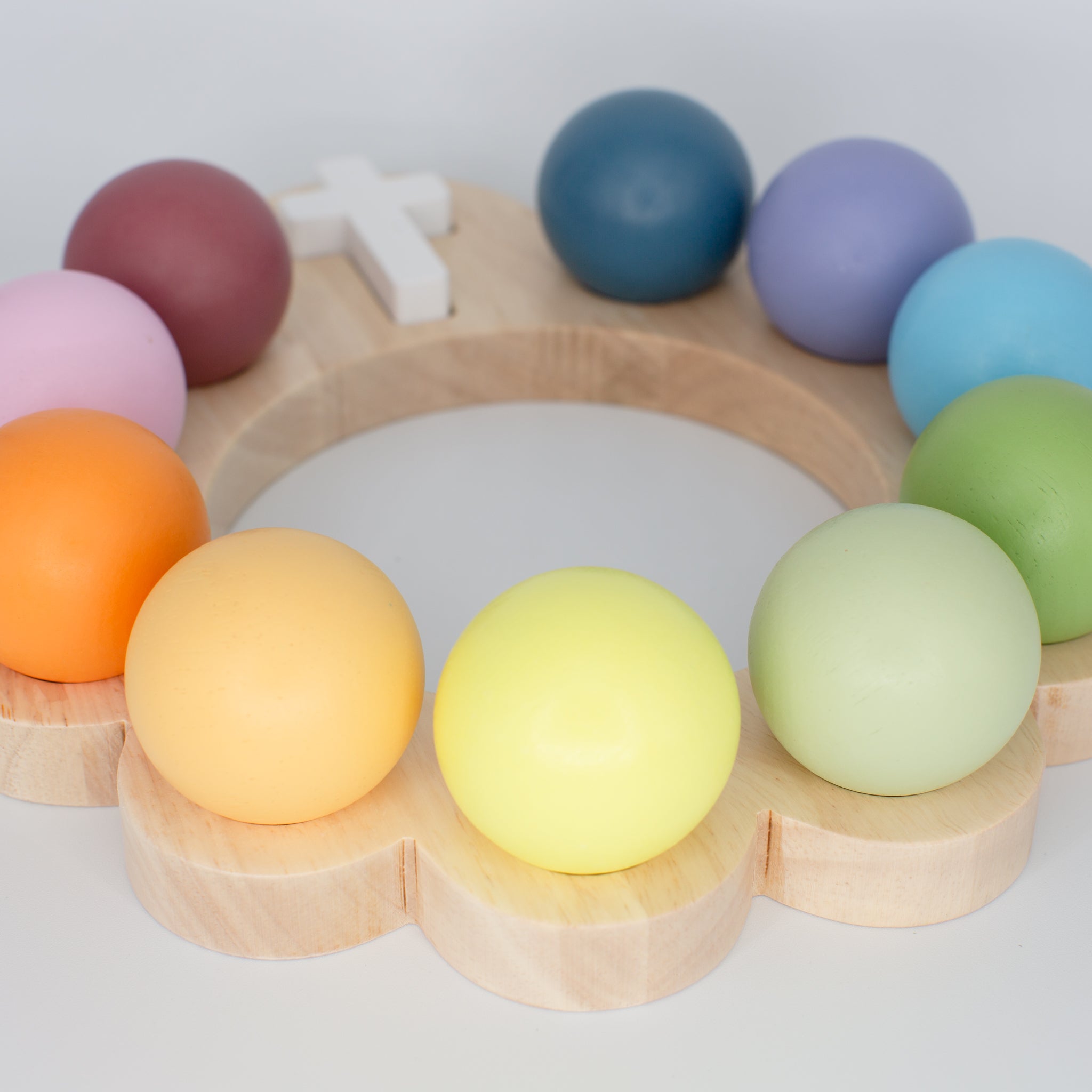 Wooden Decade Rosary Ball Set