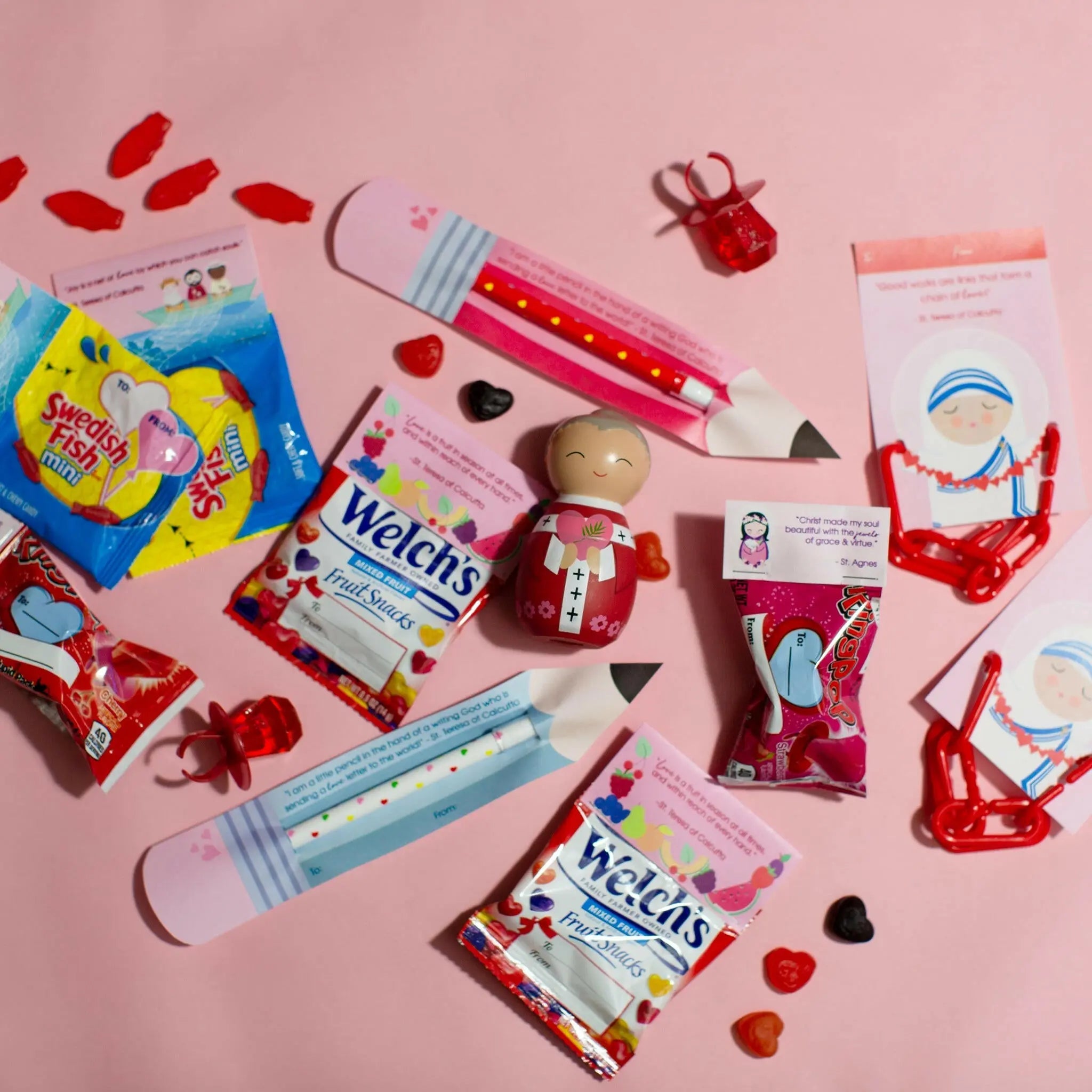 DIY Catholic Valentine Classroom Treat Cards! - Digital Download