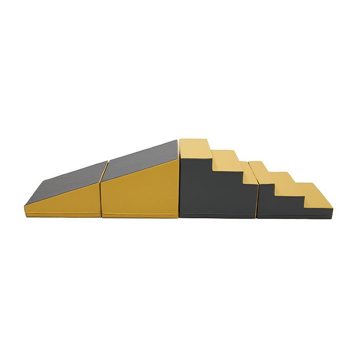 4 Piece Soft Play Step and Slide Set - Transformer