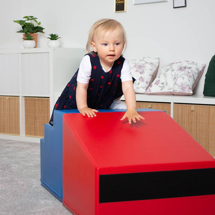 4 Piece Soft Play Step and Slide Set - Transformer