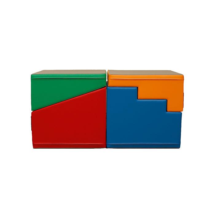 4 Piece Soft Play Step and Slide Set - Transformer