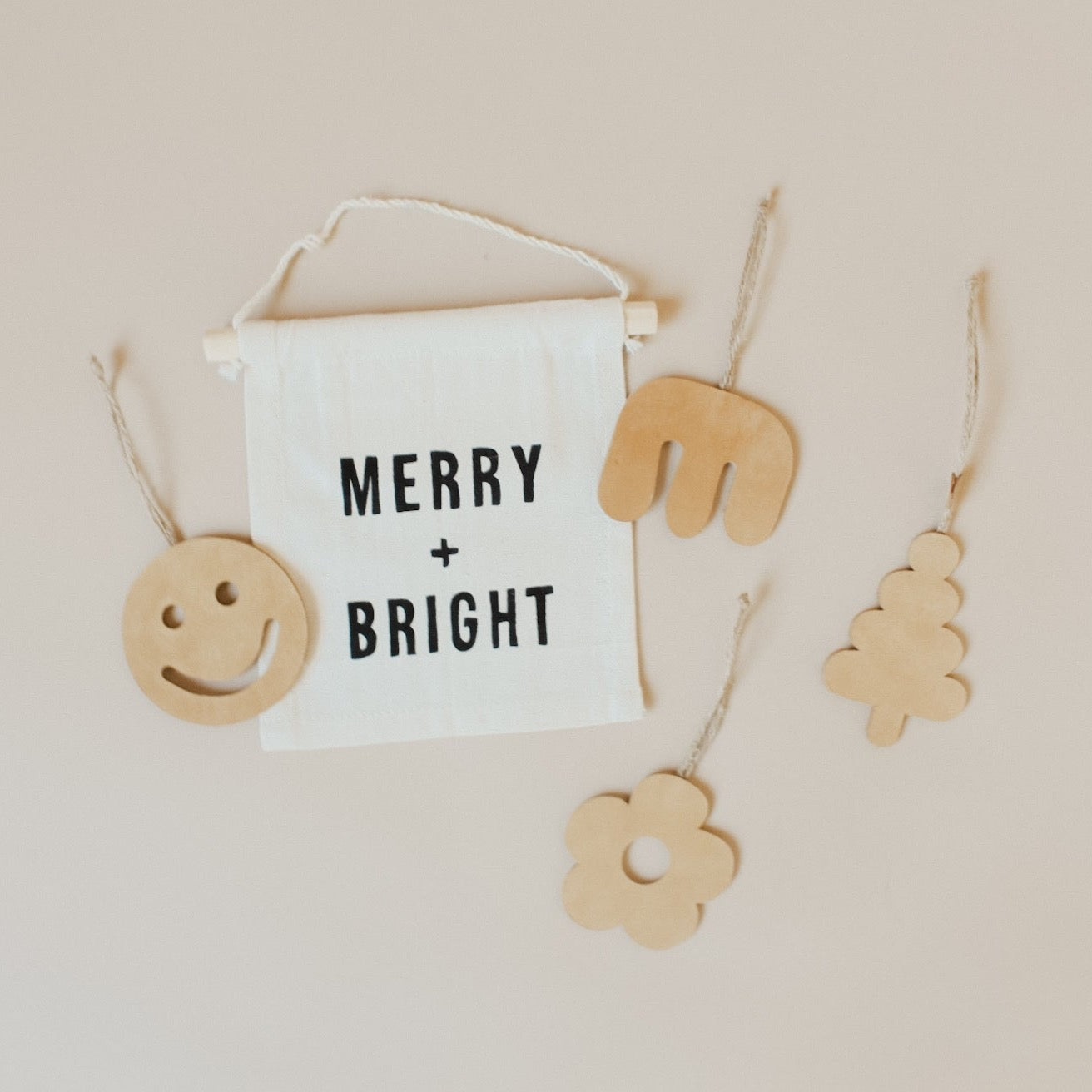 smiley face leather ornament
