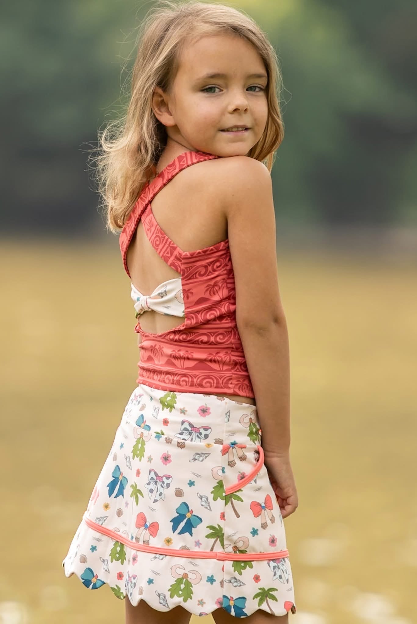 How Far I’ll Go Twist Tank & Stride Skort Set