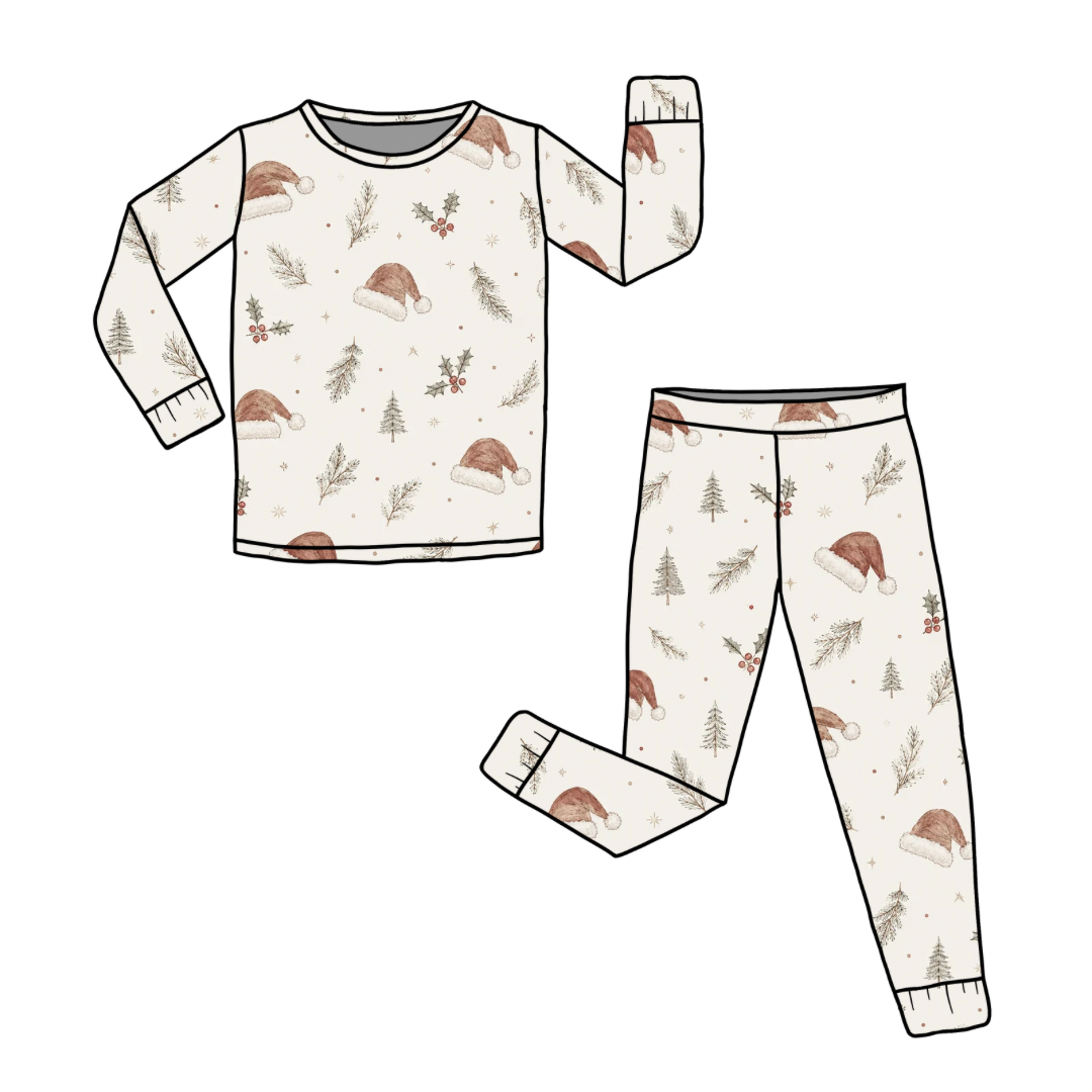 PREORDER Christmas Hats Bamboo Pajamas