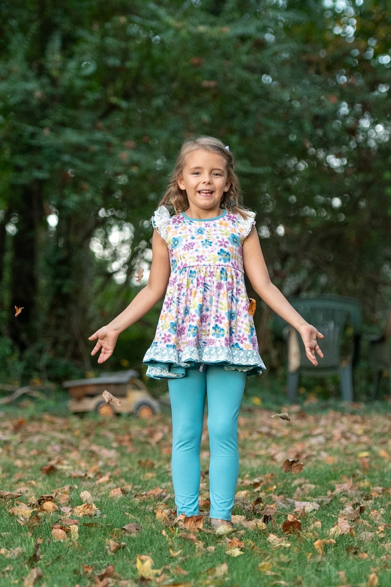 Falling for Teal 3 Piece Playset