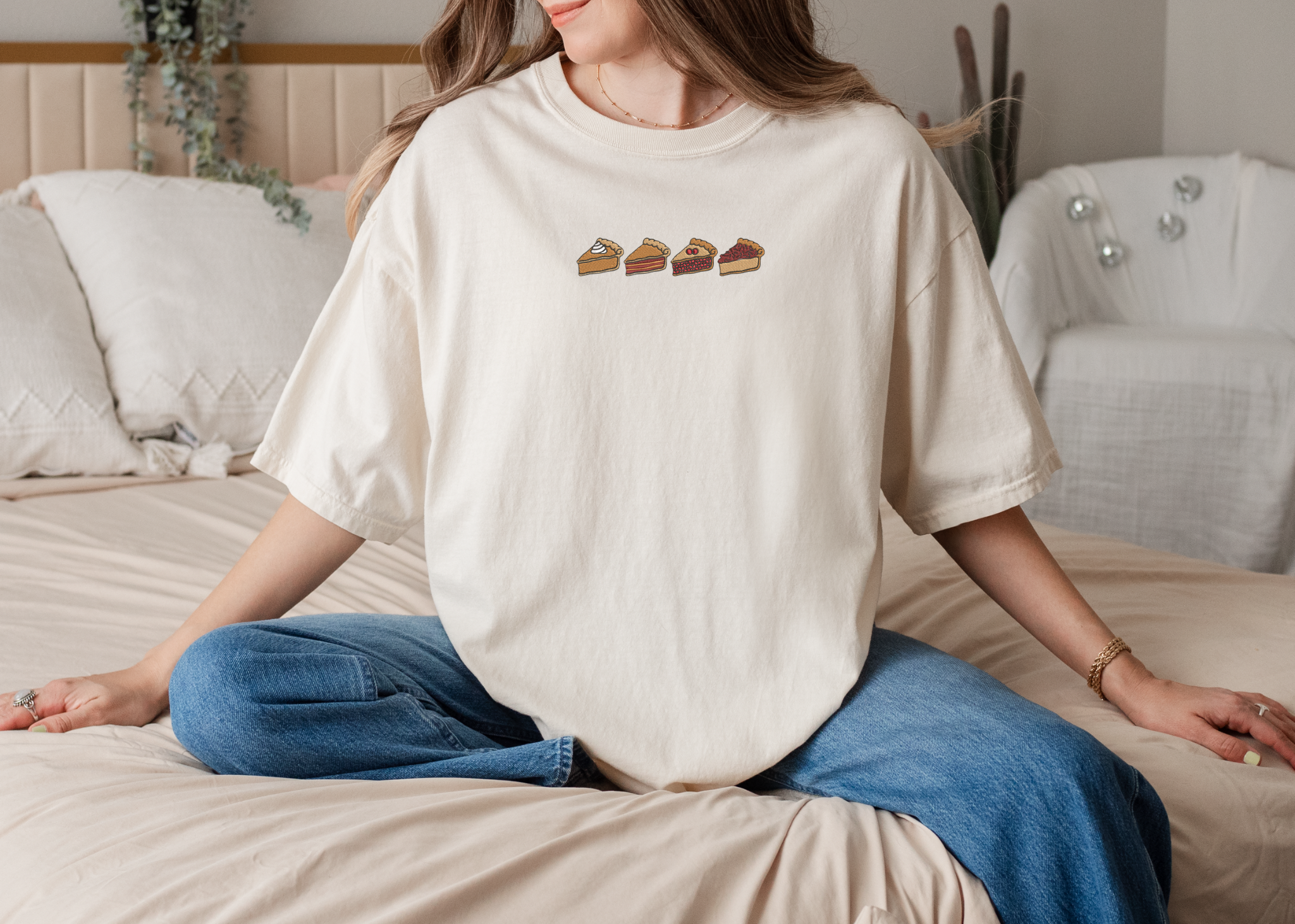 Presale Adult Embroidered Pie Comfort Colors Tee