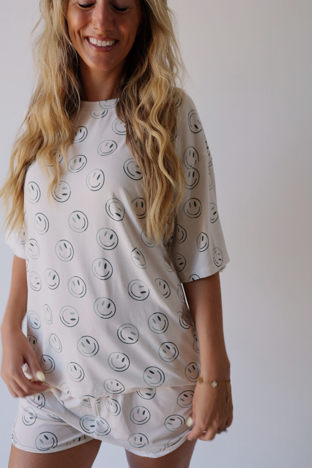 Women's Bamboo Short Set | Green Smiles