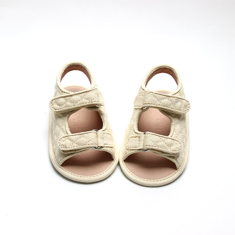 Recycled Canvas Wanderer Sandal | Color 'Shell' | Soft Sole  Consciously Baby   