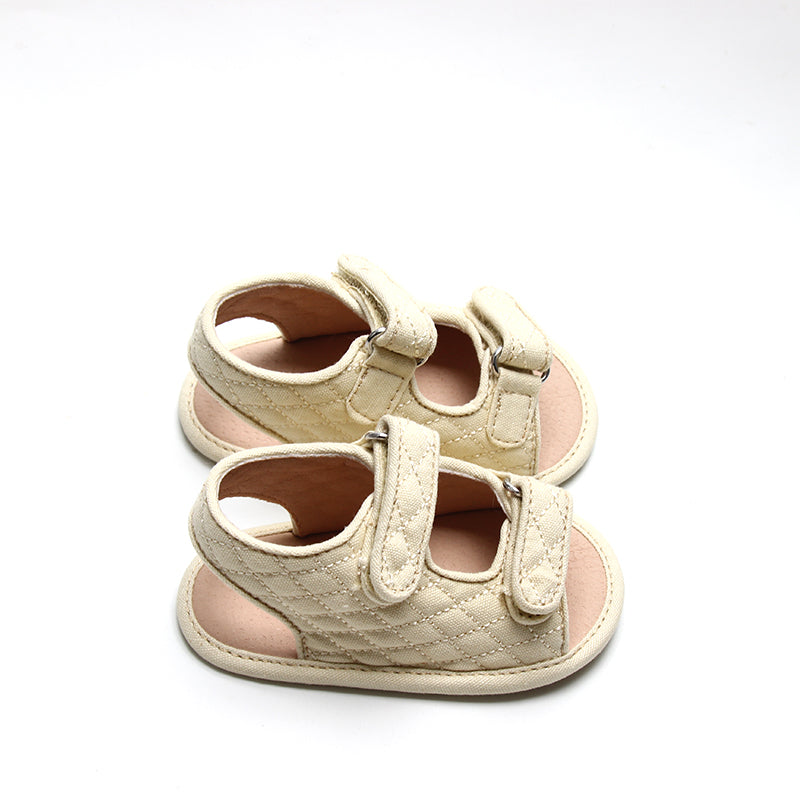 Recycled Canvas Wanderer Sandal | Color 'Shell' | Soft Sole  Consciously Baby   