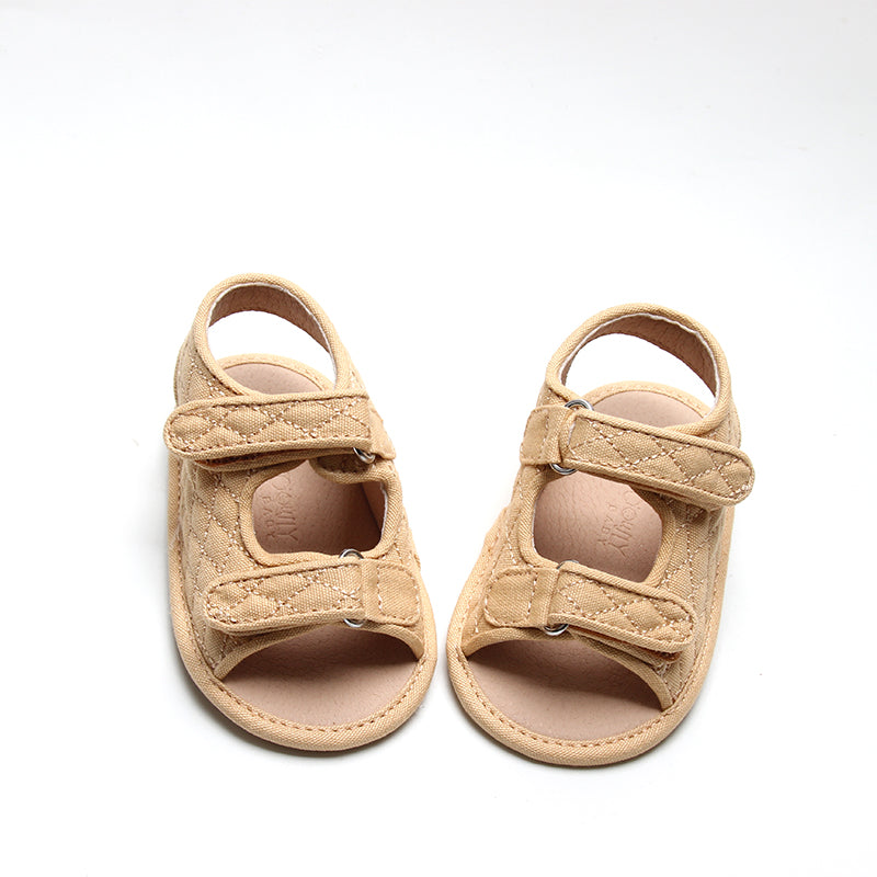 Recycled Canvas Wanderer Sandal | Color 'Sandy' | Soft Sole  Consciously Baby   