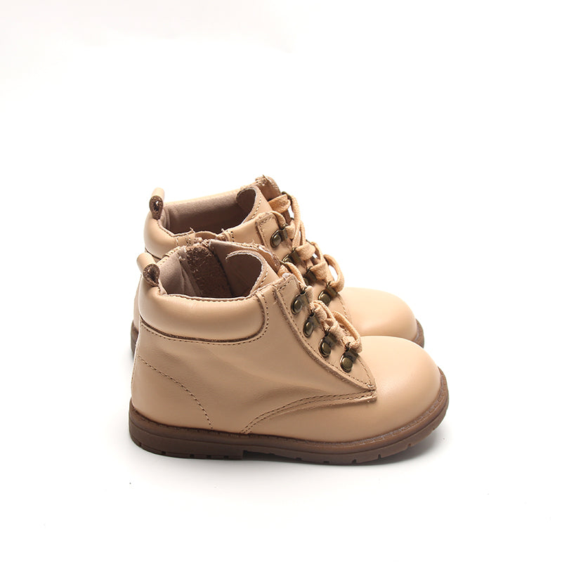 Leather Combat Boot | Color 'Honey'  Consciously Baby   