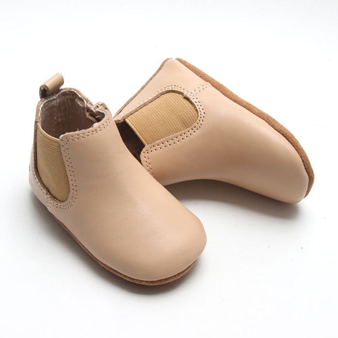 Leather Chelsea Boot | Color 'Honey' | Soft Sole  Consciously Baby 2 (3 - 6 months)  