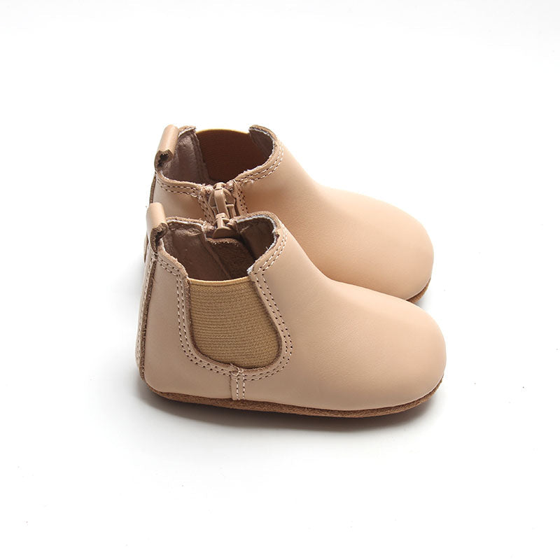 Leather Chelsea Boot | Color 'Honey' | Soft Sole  Consciously Baby   