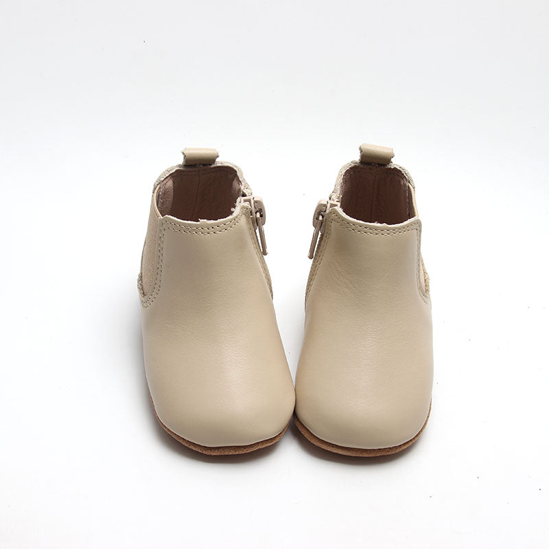 Leather Chelsea Boot | Color 'Bone' | Soft Sole  Consciously Baby   