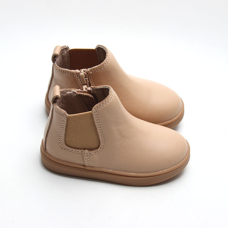 Leather Chelsea Boot | Color 'Honey' | Hard Sole