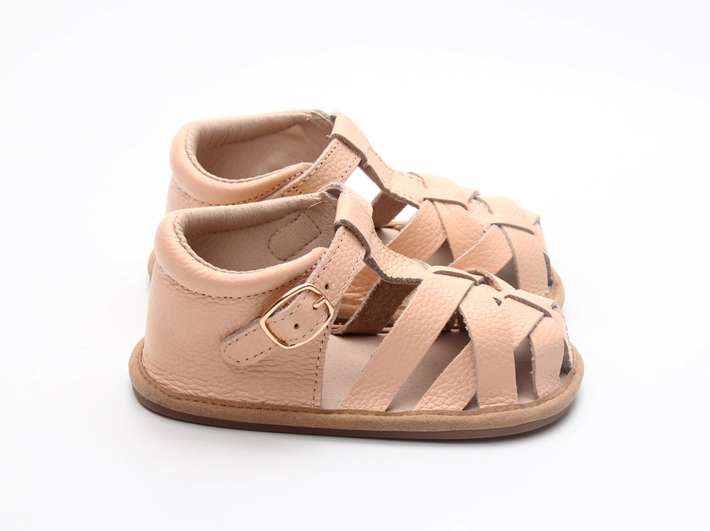 Peach Closed Toe Sandal