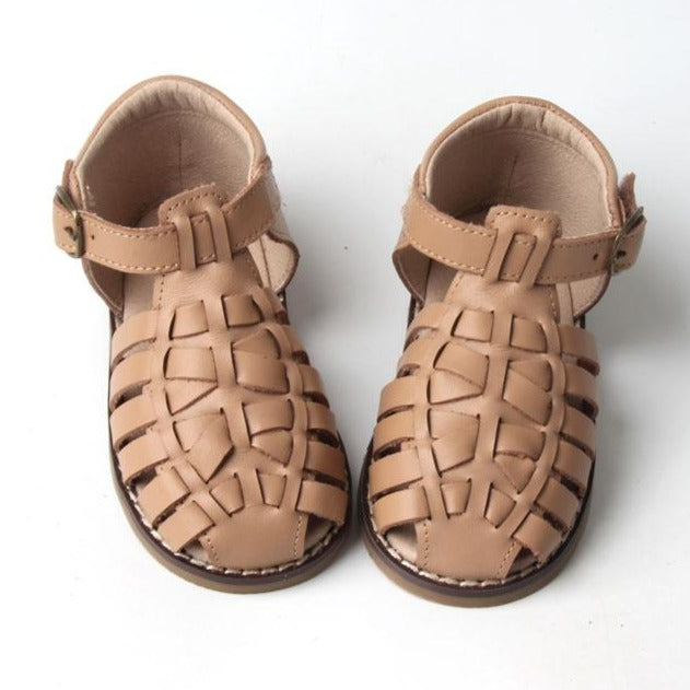 Leather Indie Sandal | Color 'Tan' | Hard Sole