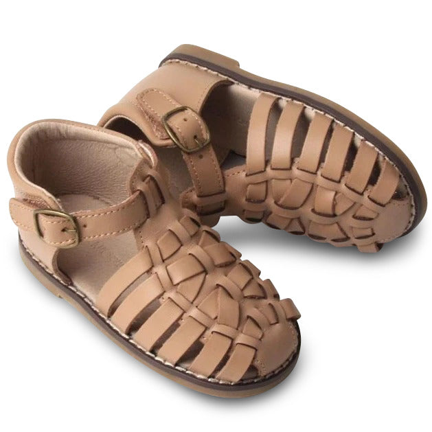 Leather Indie Sandal | Color 'Tan' | Hard Sole  Consciously Baby 5 (12 - 18 months)  