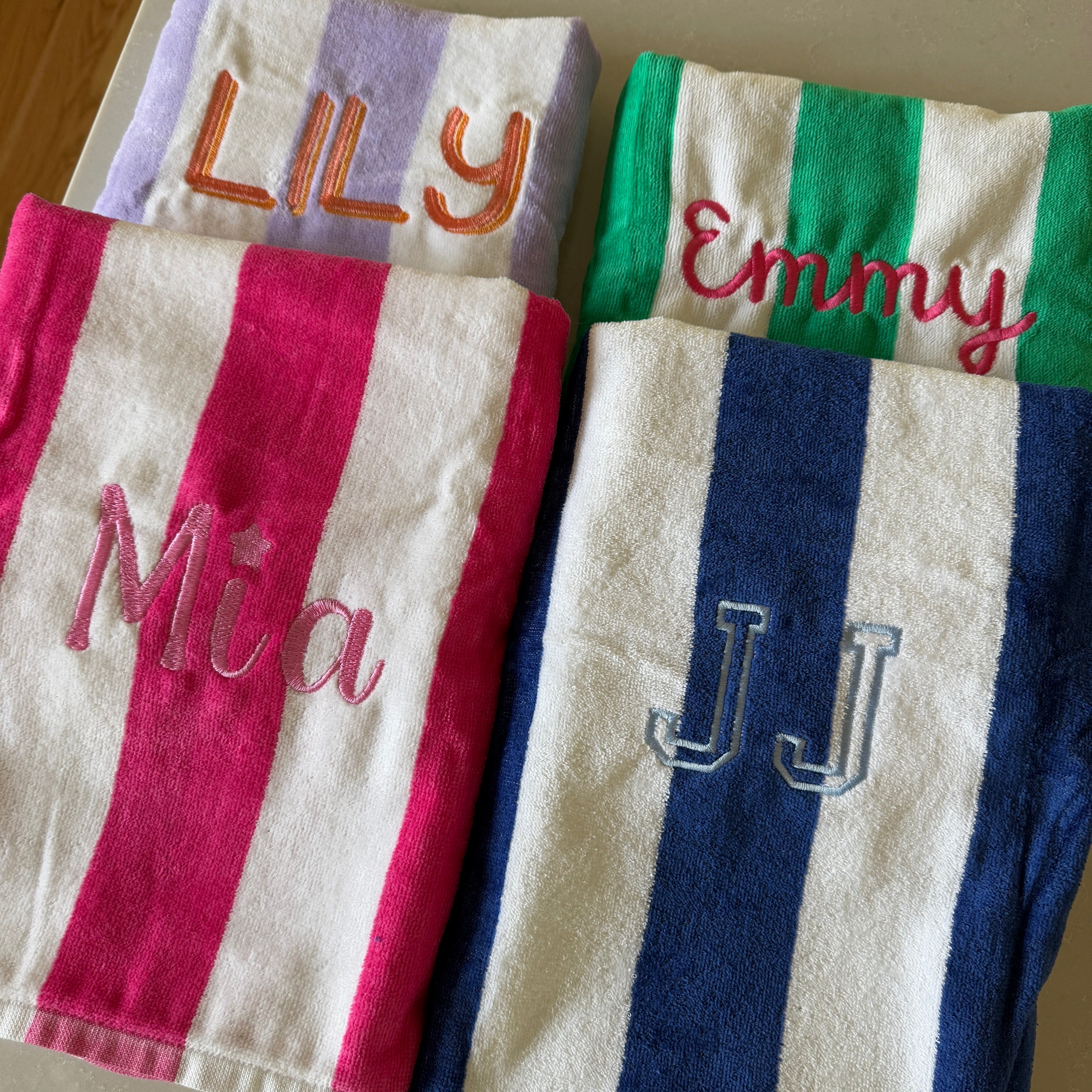 Custom Embroidered Beach Towel - more colors