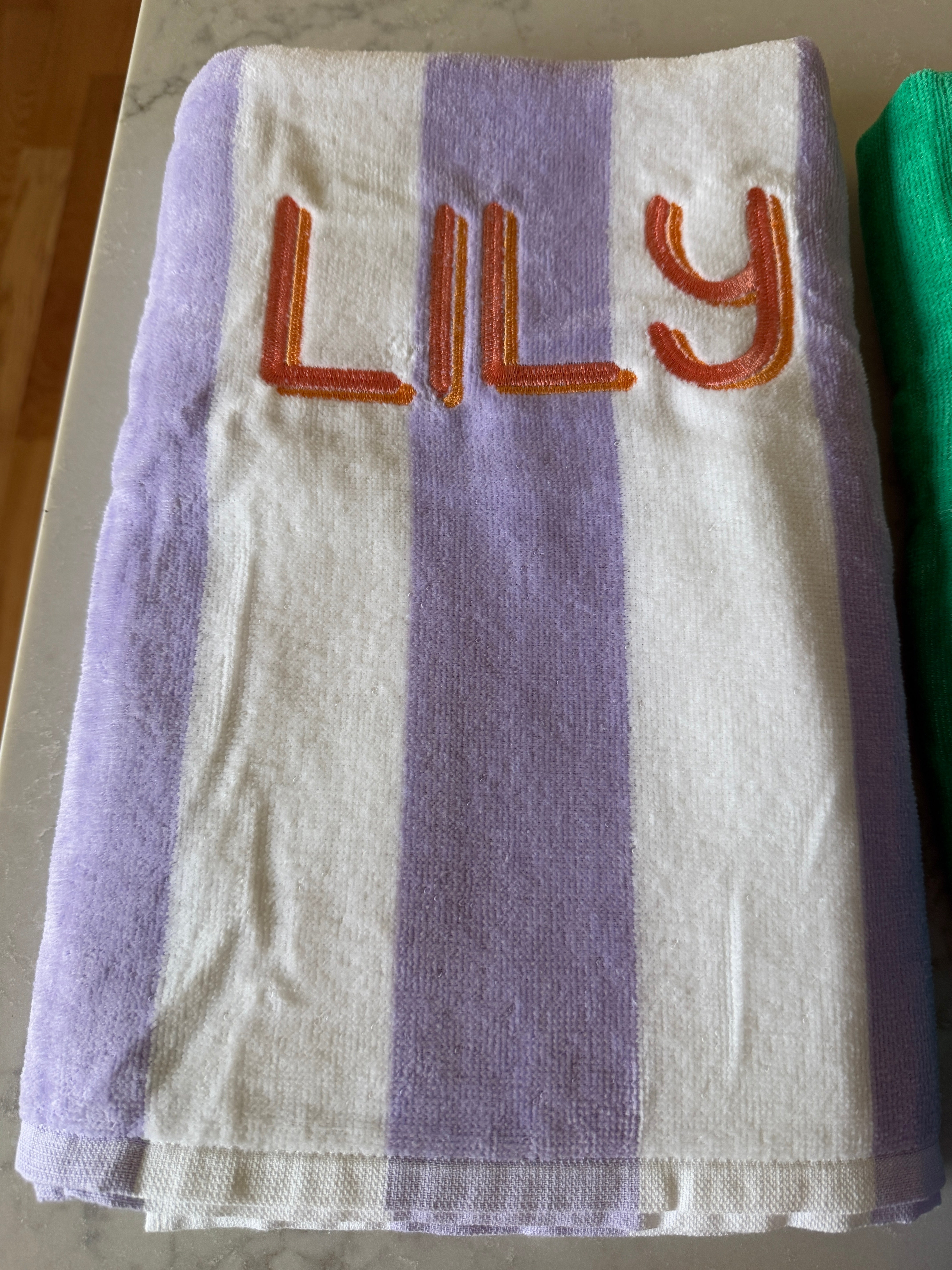 Custom Embroidered Beach Towel - more colors