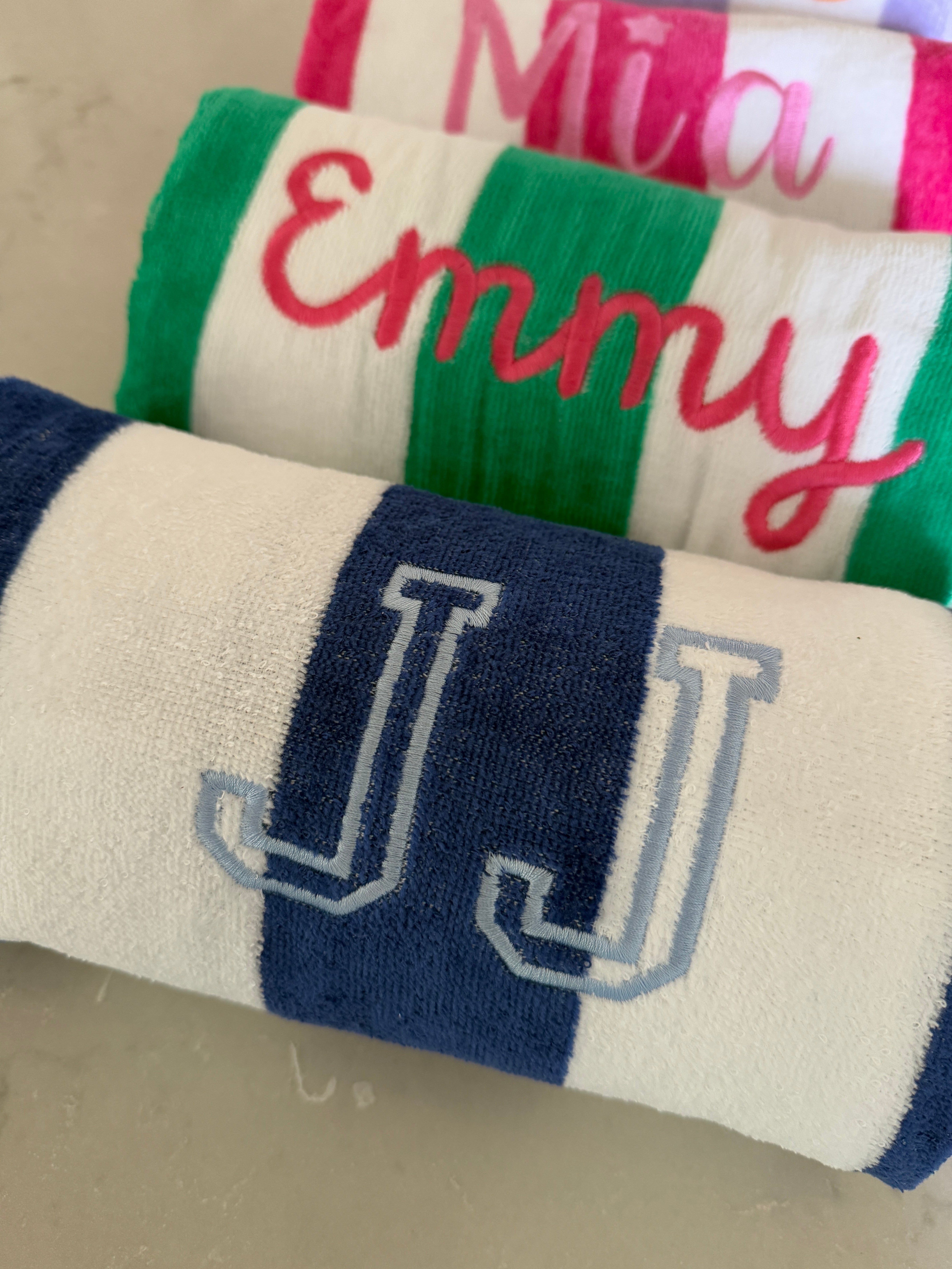 Custom Embroidered Beach Towel - more colors