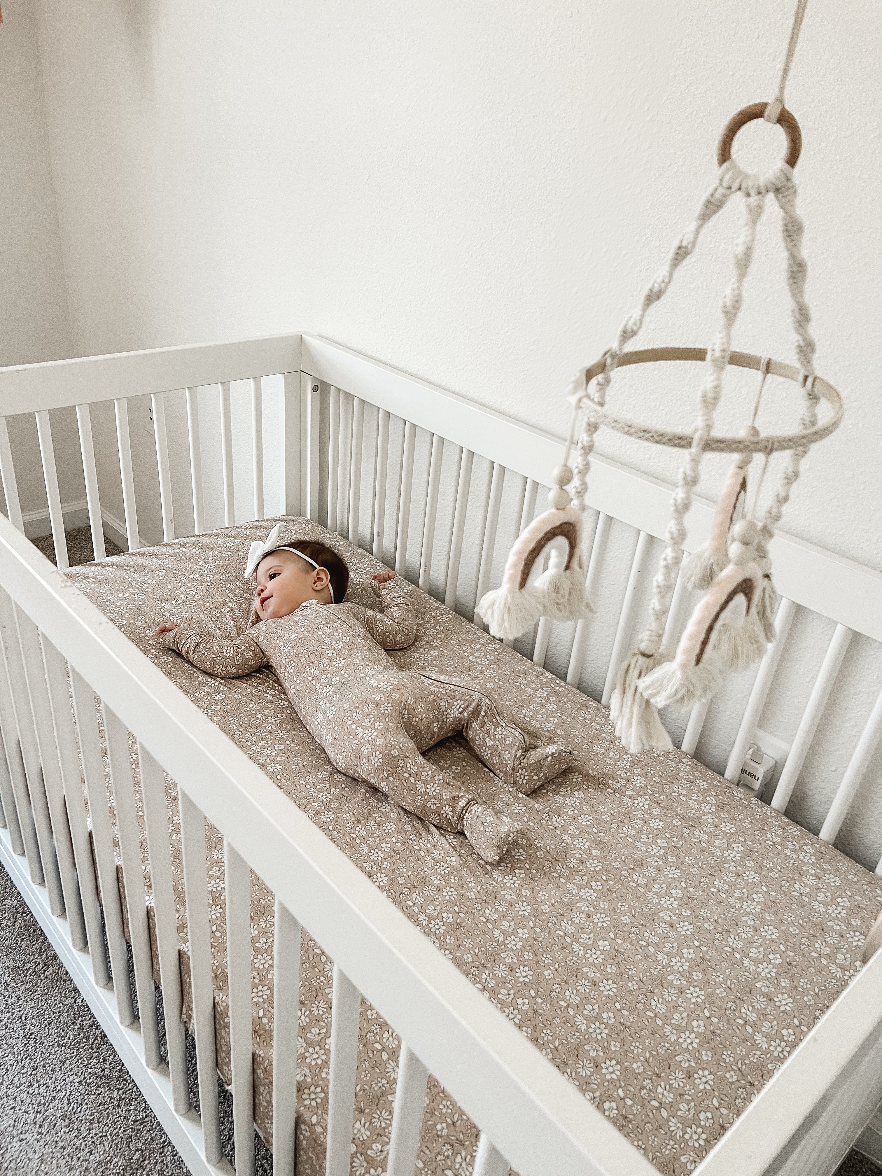 Dainty Ditsy Bamboo Crib Sheet