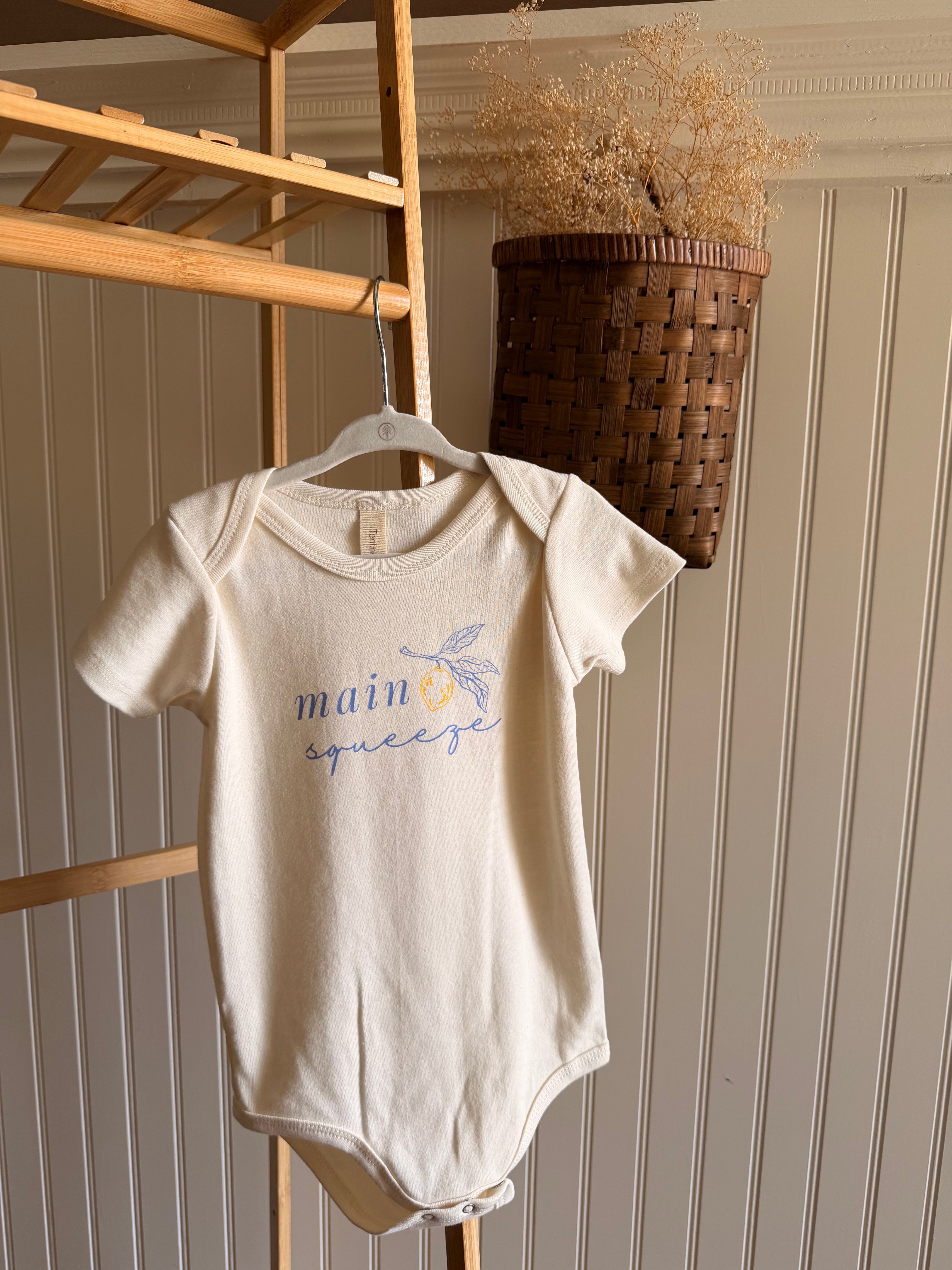 Main Squeeze Organic Cotton Baby Bodysuit