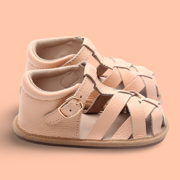 Peach Closed Toe Sandal