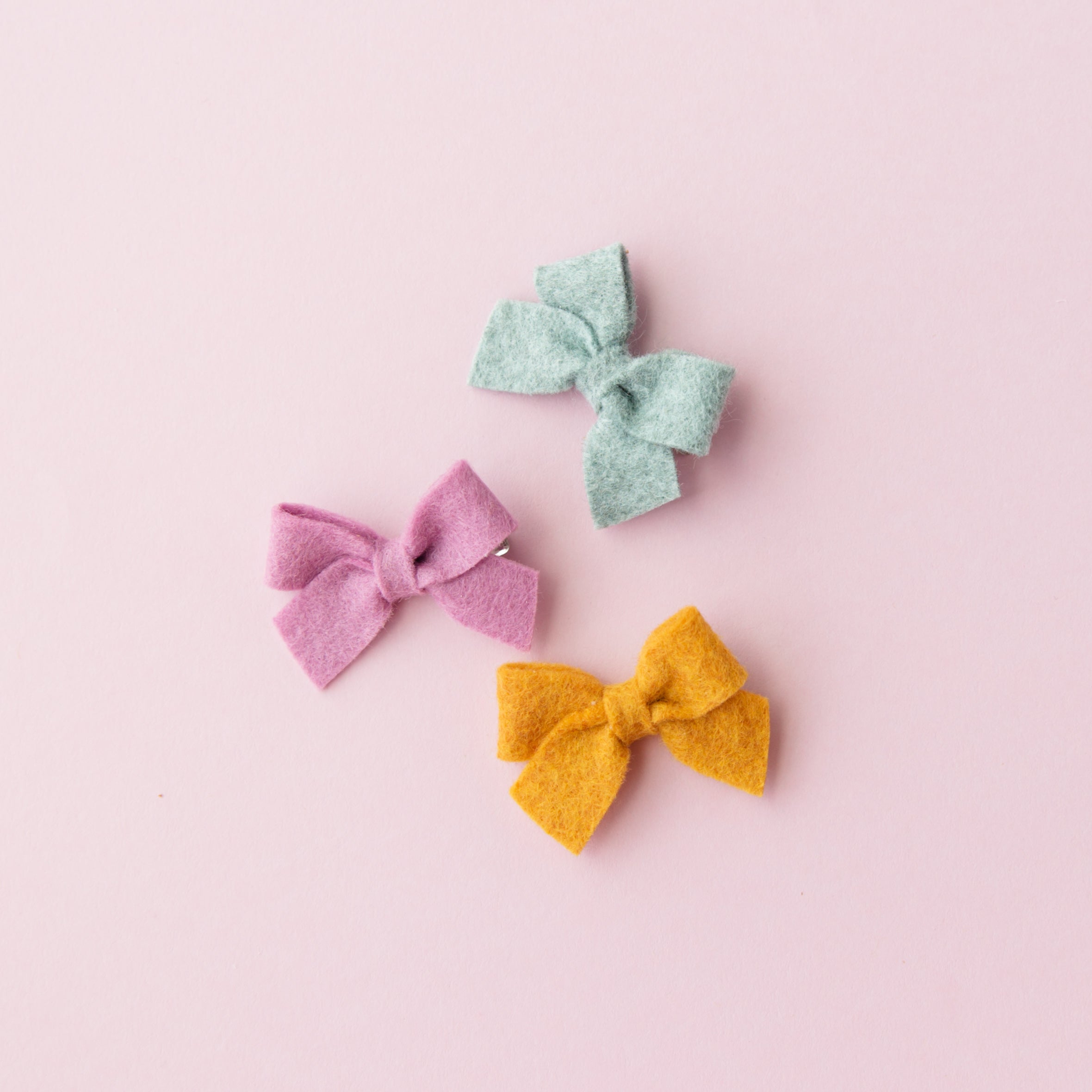 Butterscotch | Felt Baby Bow