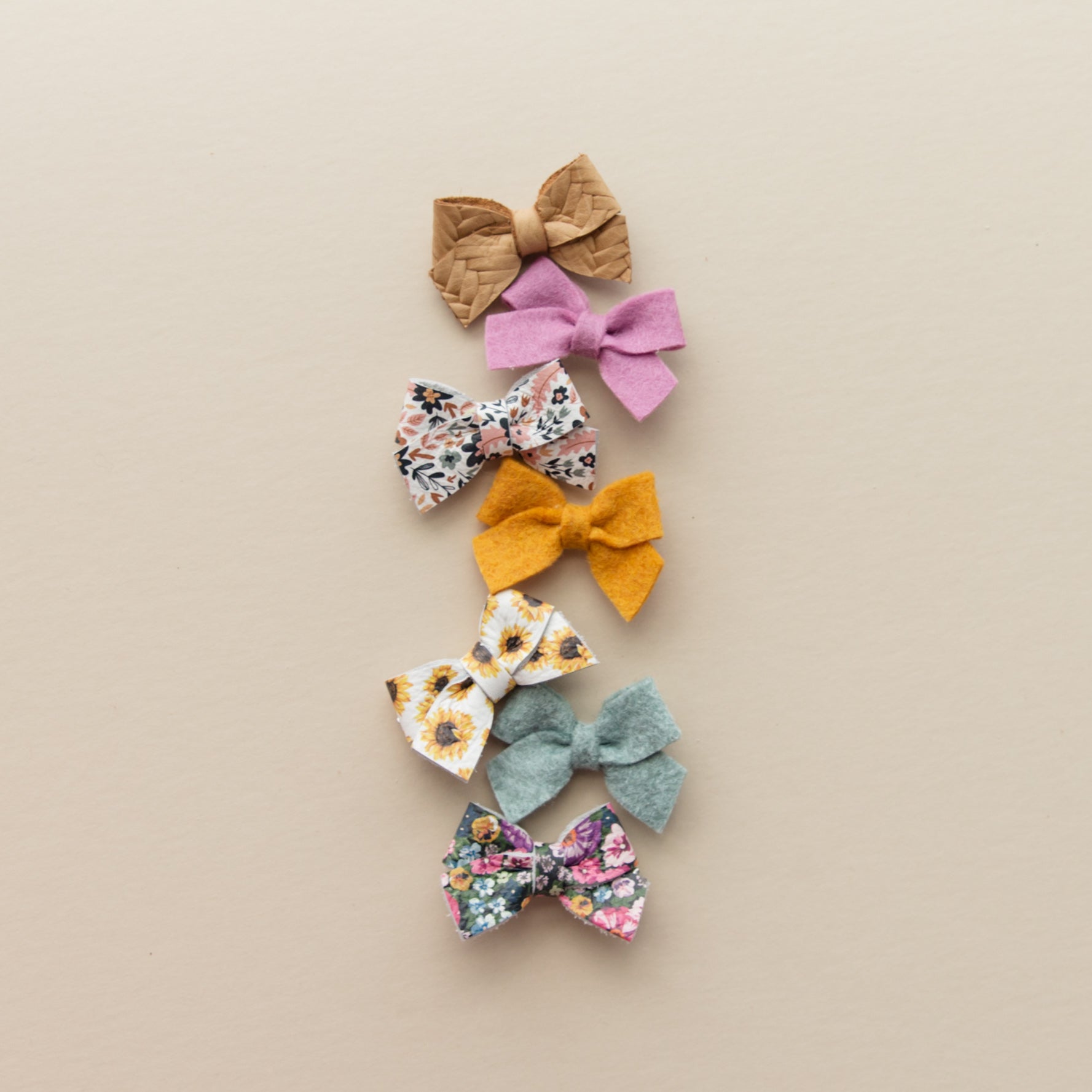 Butterscotch | Felt Baby Bow