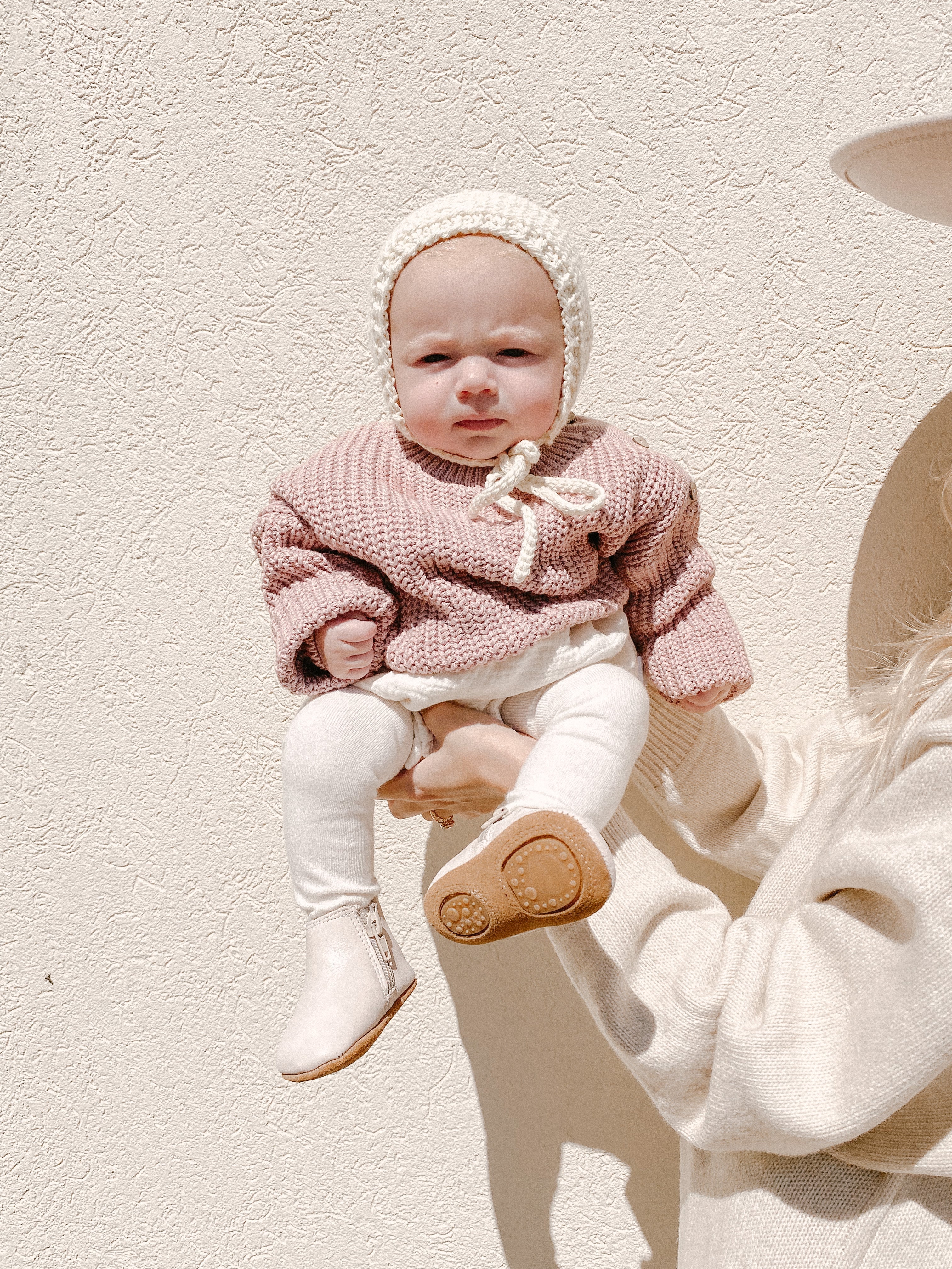 Waxed Leather Chelsea Boot | Color 'Vail Cream' | Soft Sole  Consciously Baby   