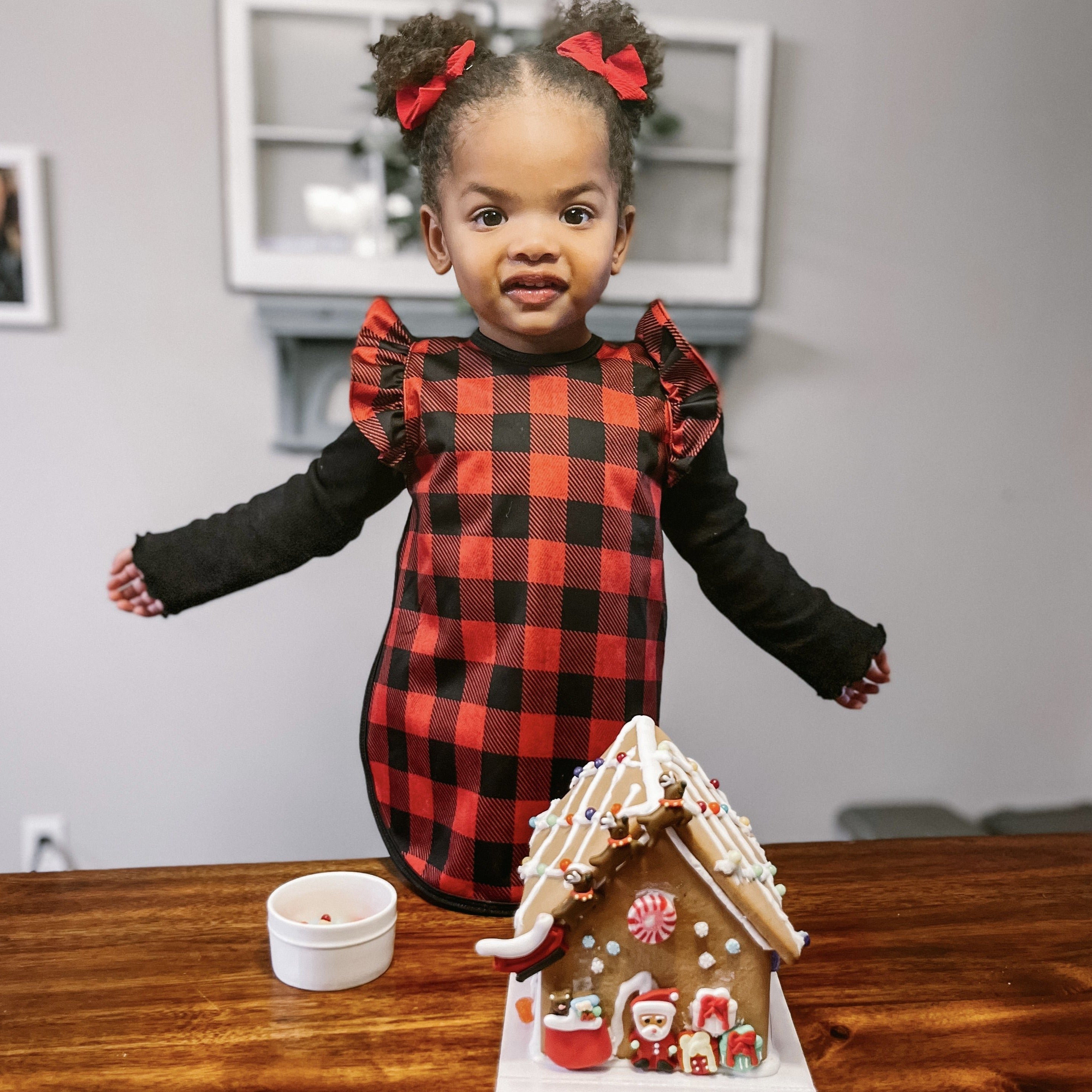 Red Buffalo Plaid Flutter Bapron SALE