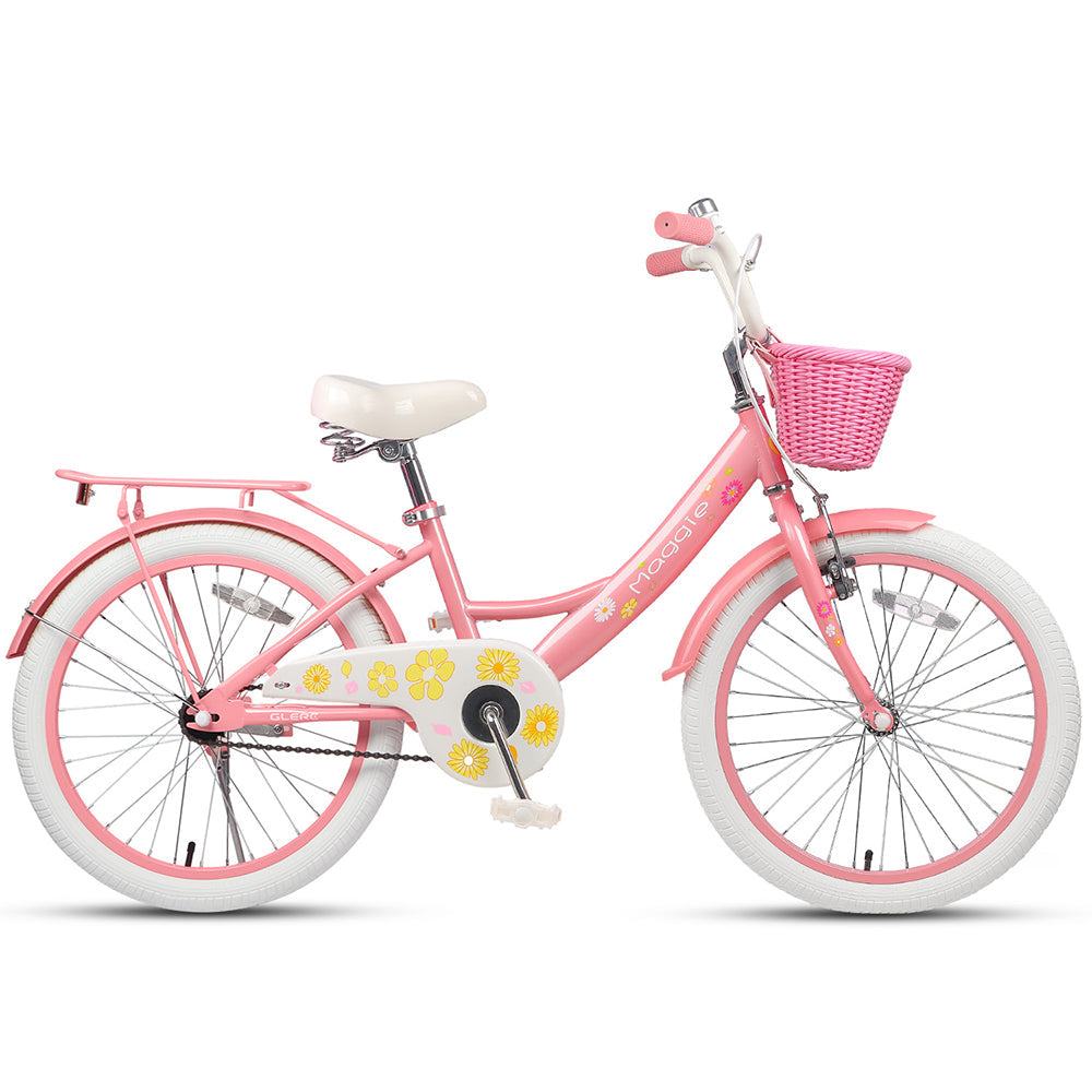 Glerc 20" Kids Bike with with Doll Basket For 7 - 13 Years Old - Maggie