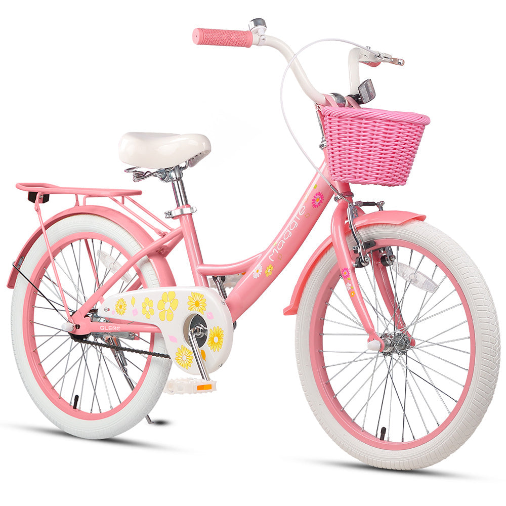 Glerc 20" Kids Bike with with Doll Basket For 7 - 13 Years Old - Maggie