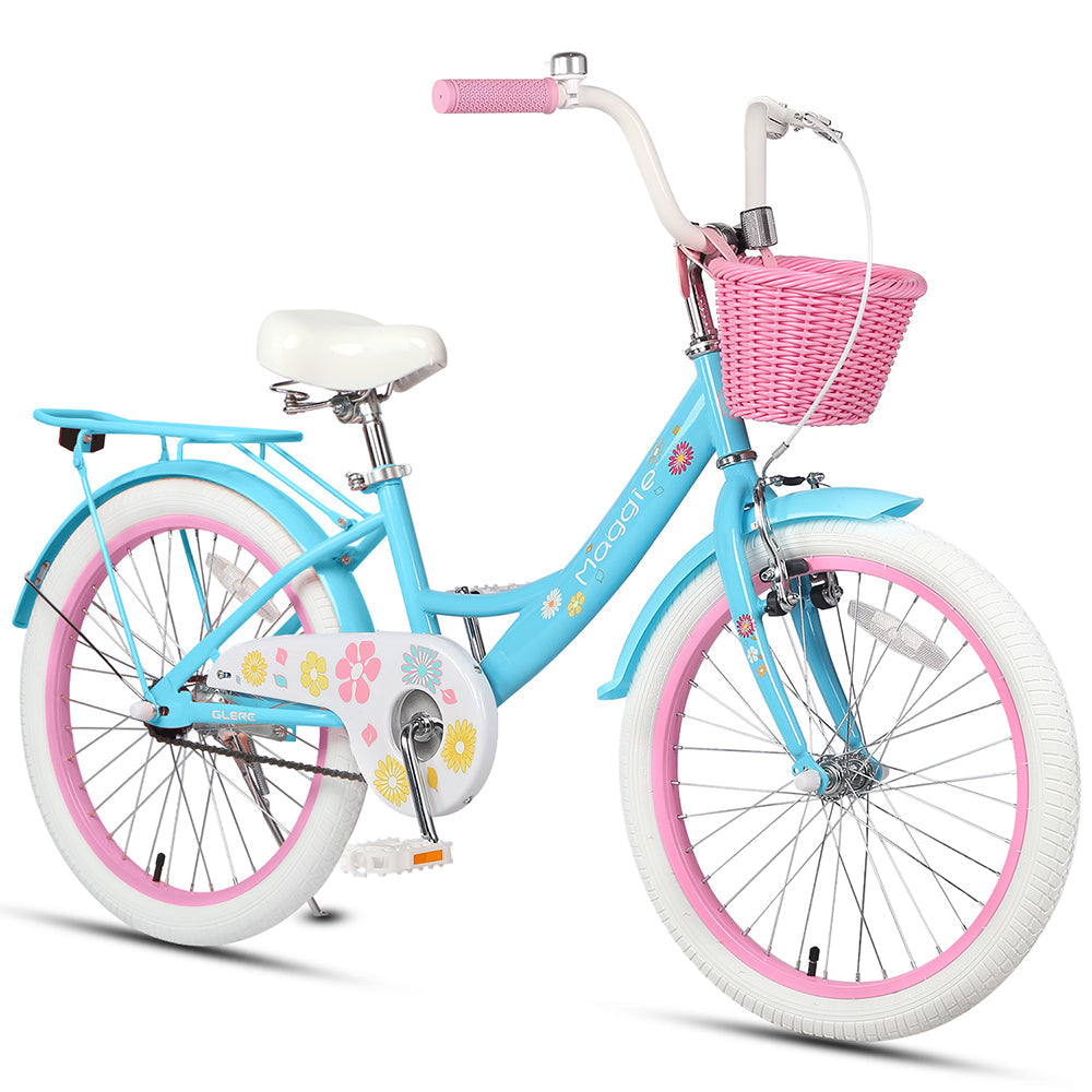 Glerc 20" Kids Bike with with Doll Basket For 7 - 13 Years Old - Maggie