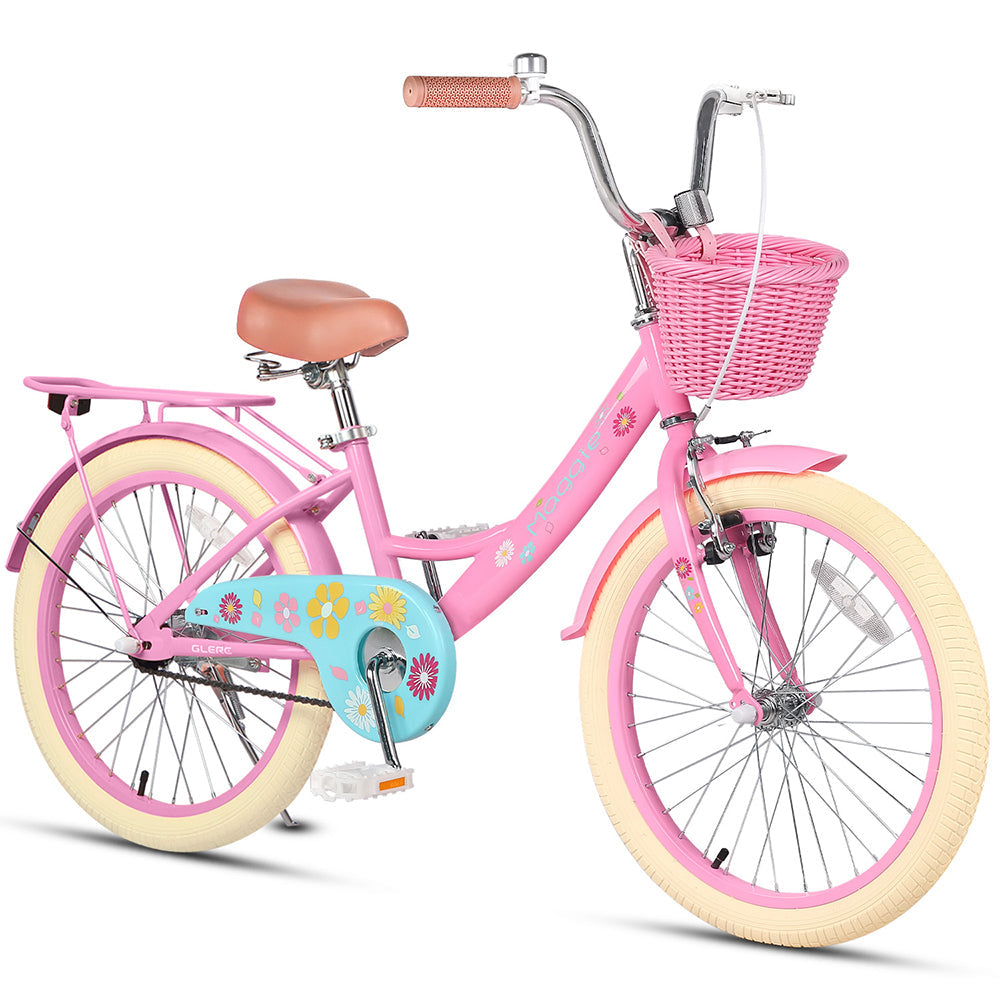 Glerc 20" Kids Bike with with Doll Basket For 7 - 13 Years Old - Maggie