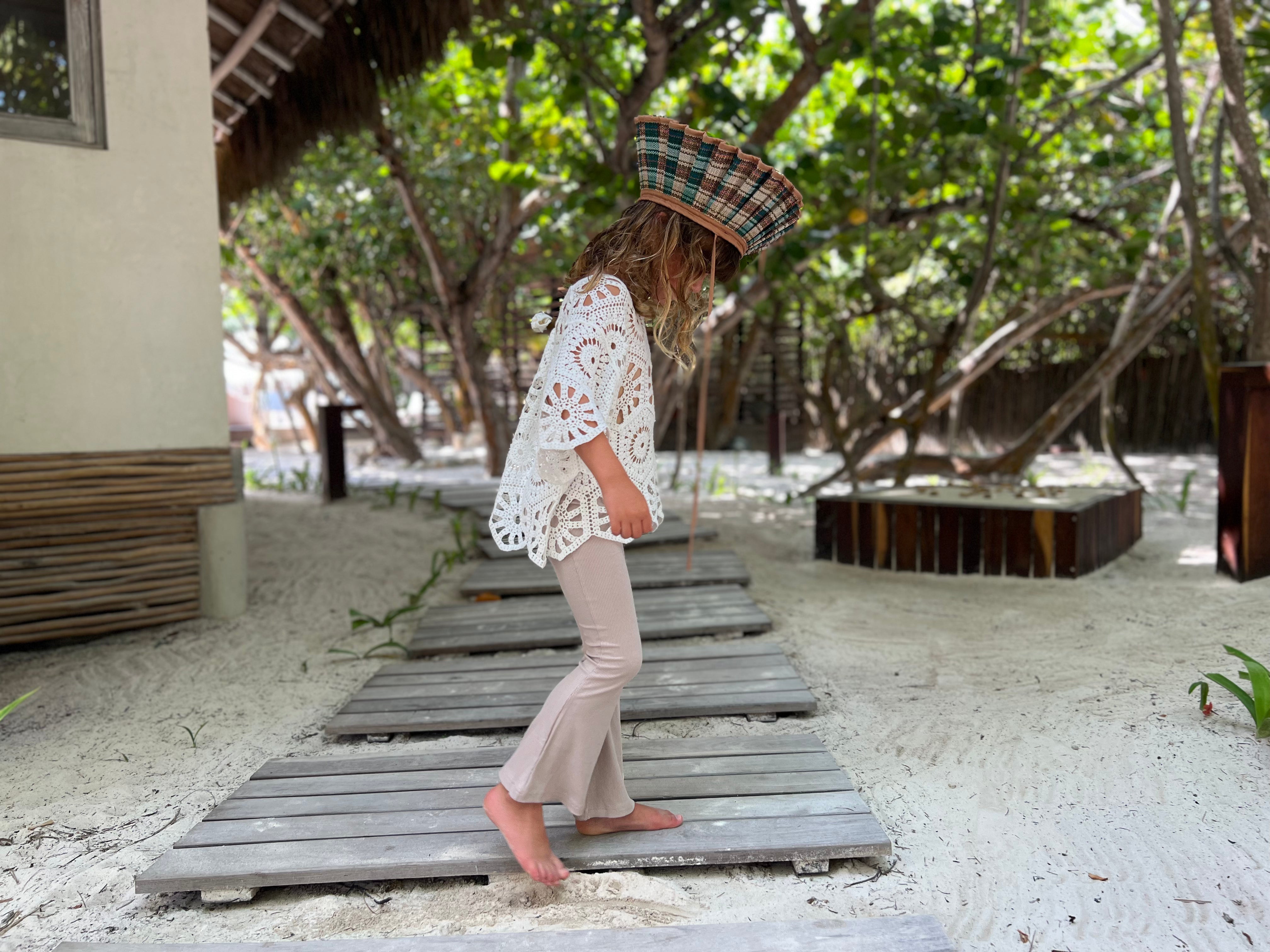 Flared Leggings (Lightweight) - Beige