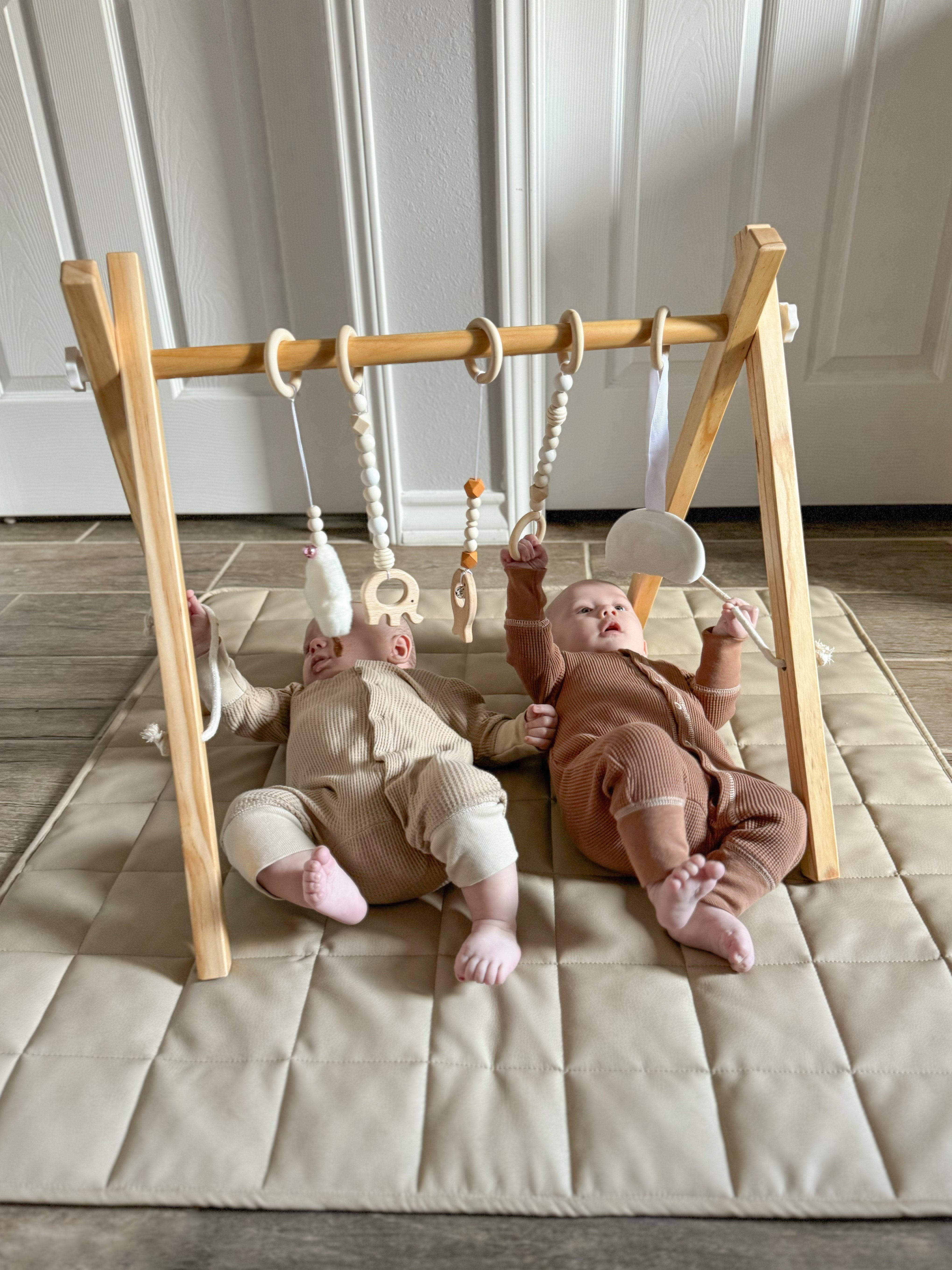 Lilac Wooden Baby Gym Indoor Avenlur.com   